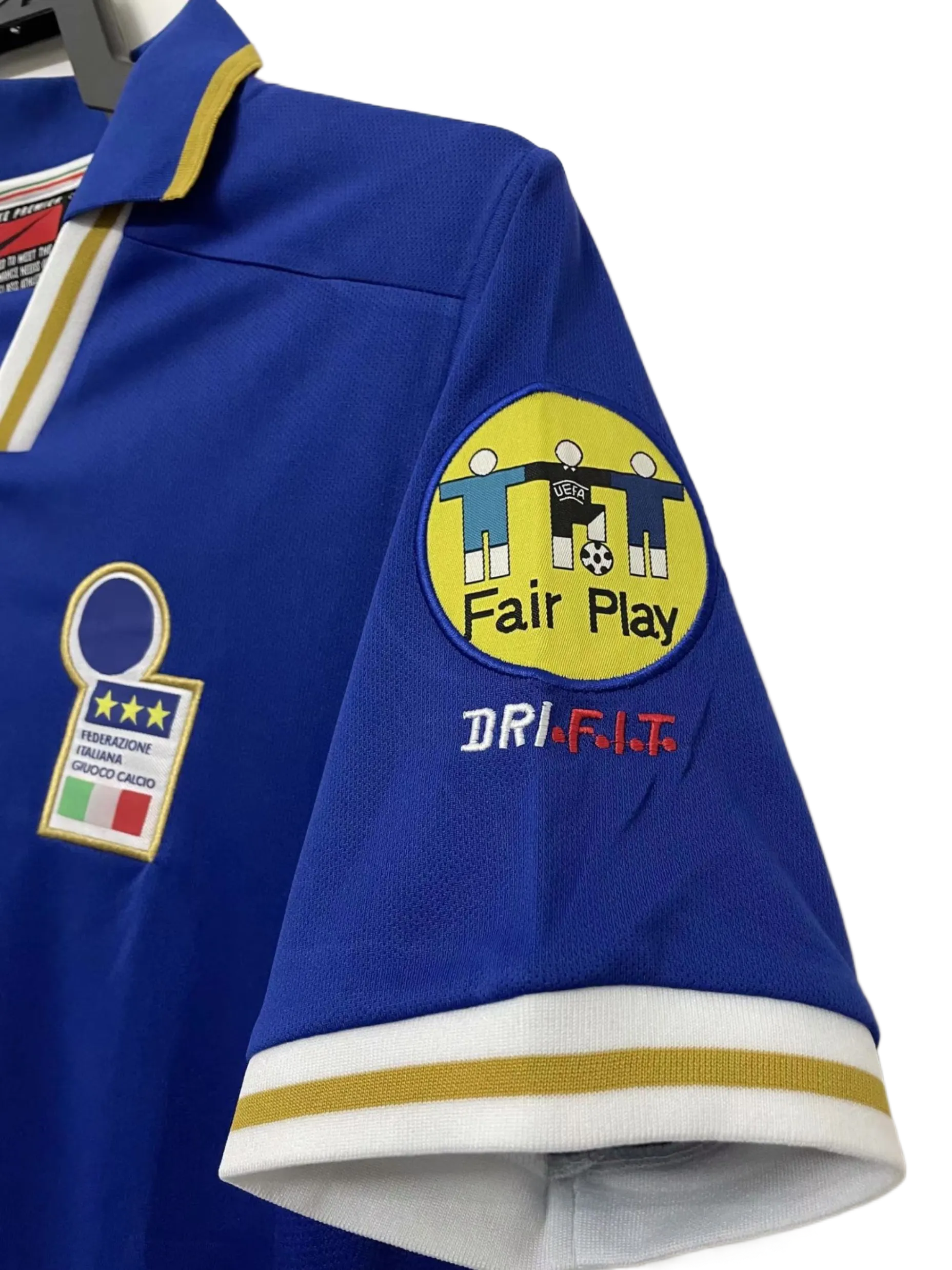 Retro  Italy 1996 Home Blue with badges