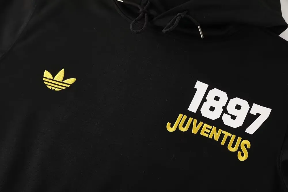 Juventus Hoodie Black Suit