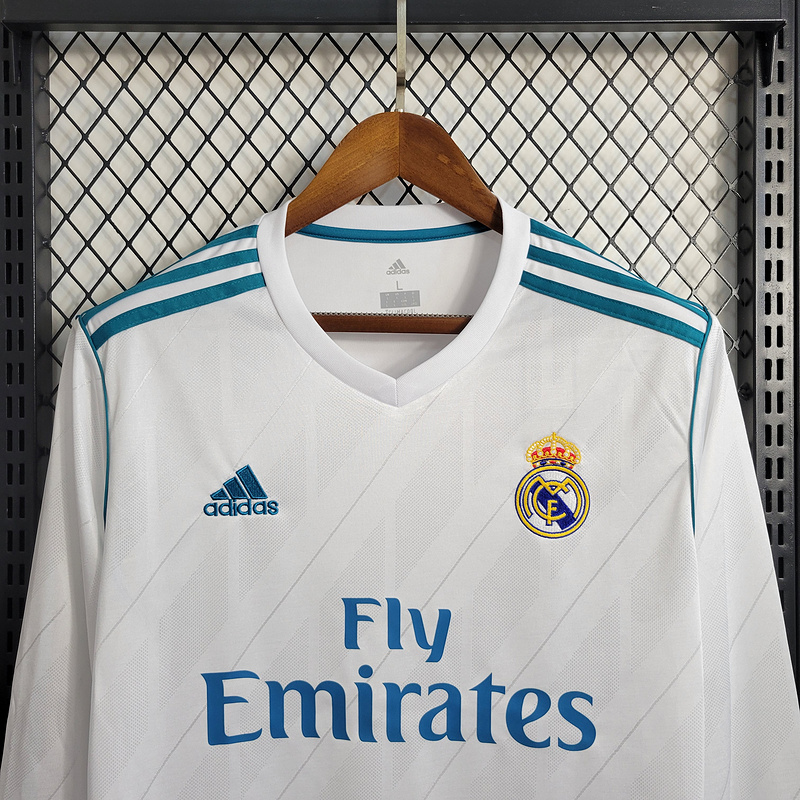 Retro  Real Mαdrid 17/18 Home Long Sleeves