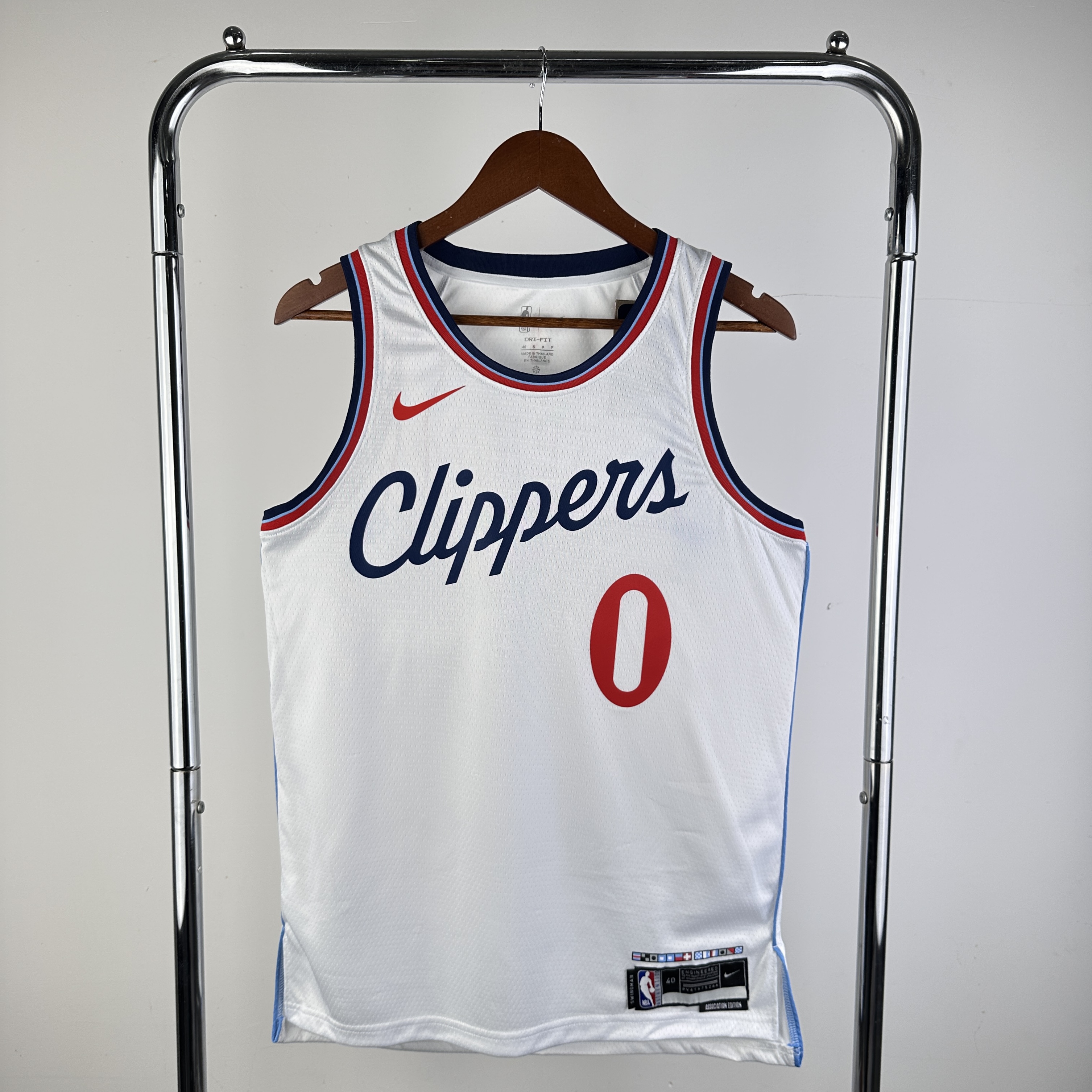 24/25 Season Los Angeles Clippers Home White  No.0 Westbrook