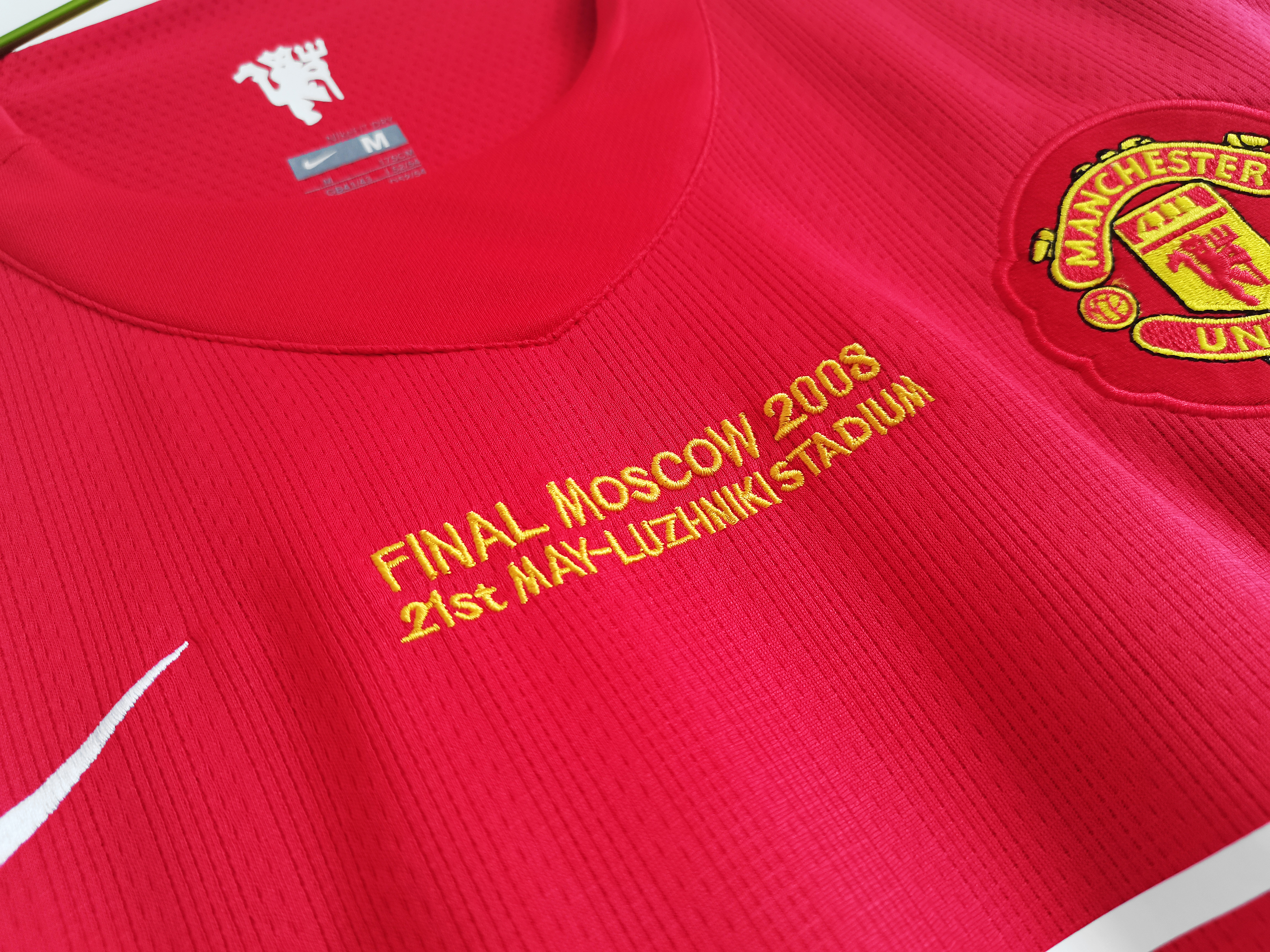 Retro Manchester United 07/08 Final Moscow Home Red