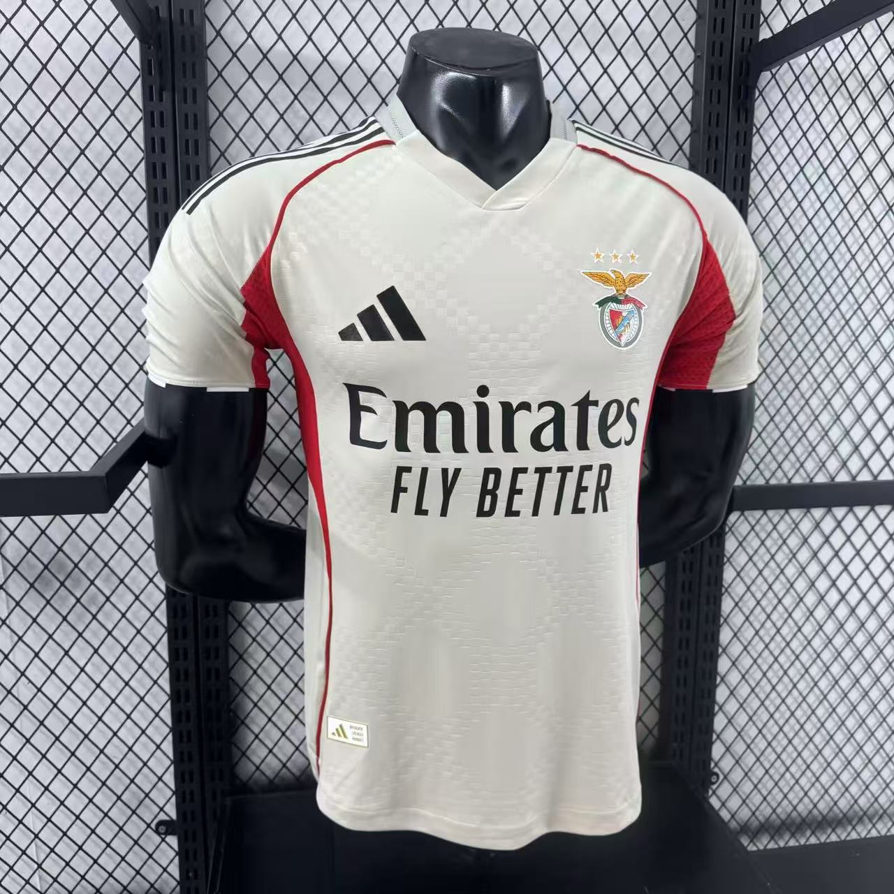 Player Version Benficα 25/26 Away Beige White S-XXL