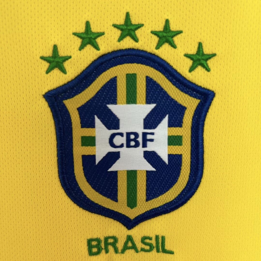 Retro  Brazil 2004 Home Yellow