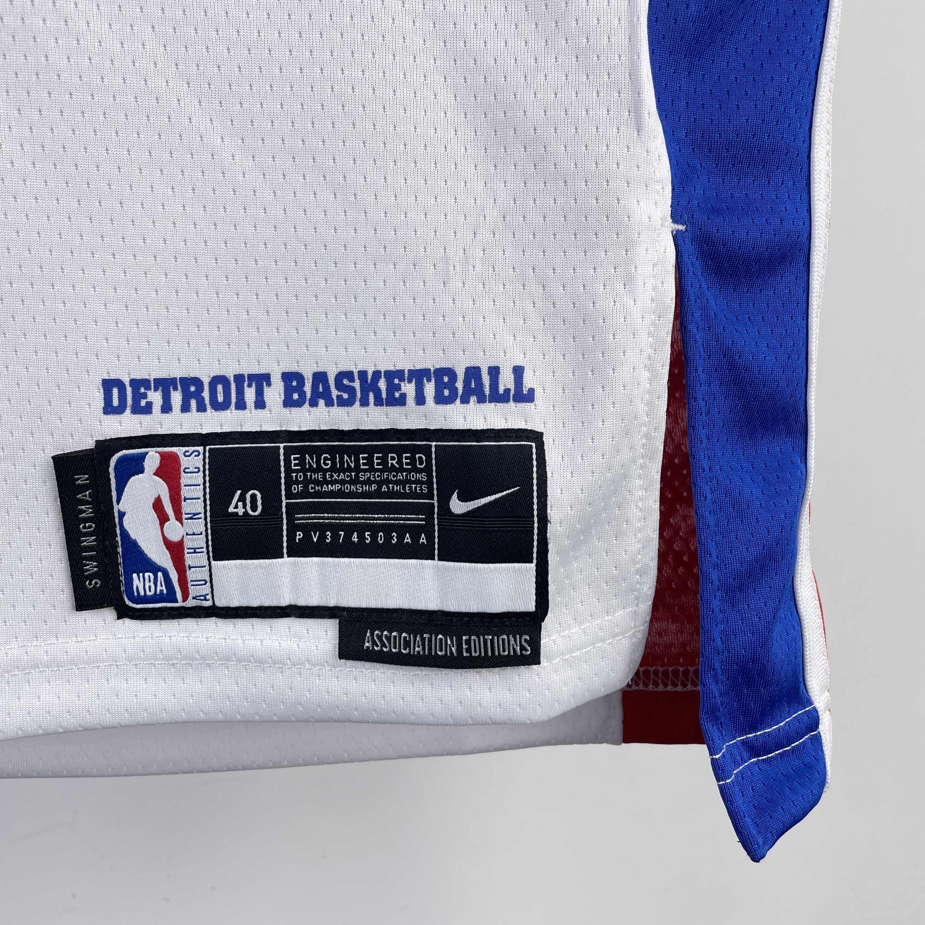 23 Season Detroit Pistons White  #25