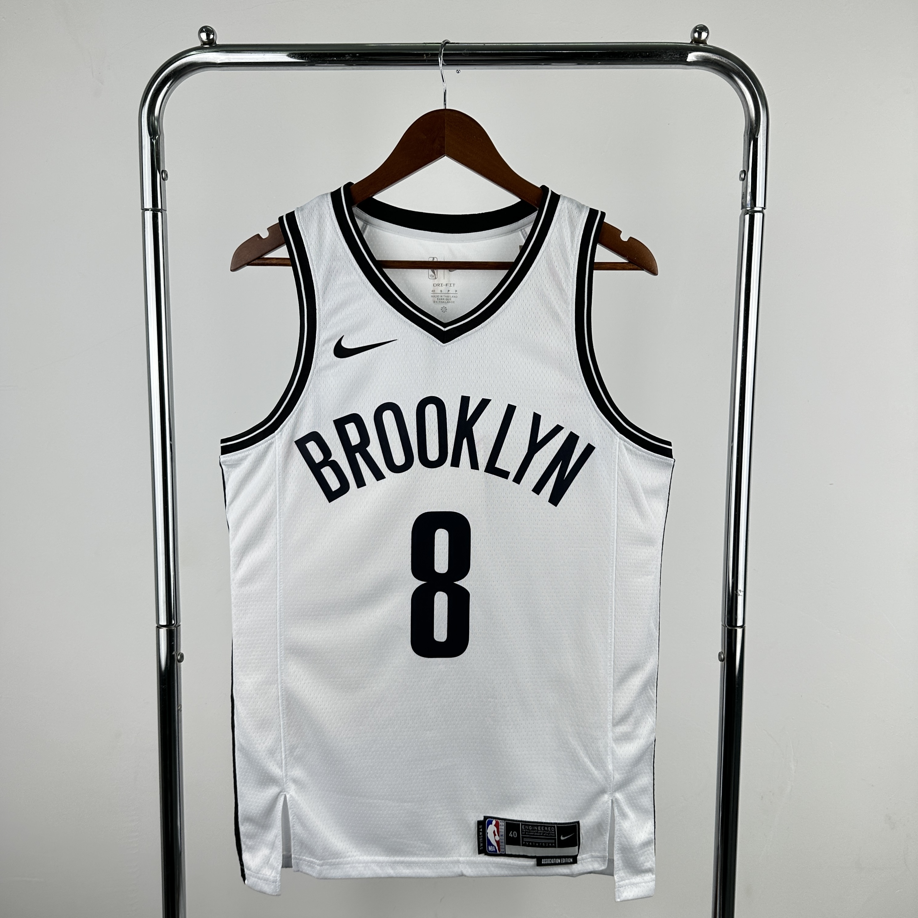 23 Season Brooklyn Nets White  No. 8 CUI
