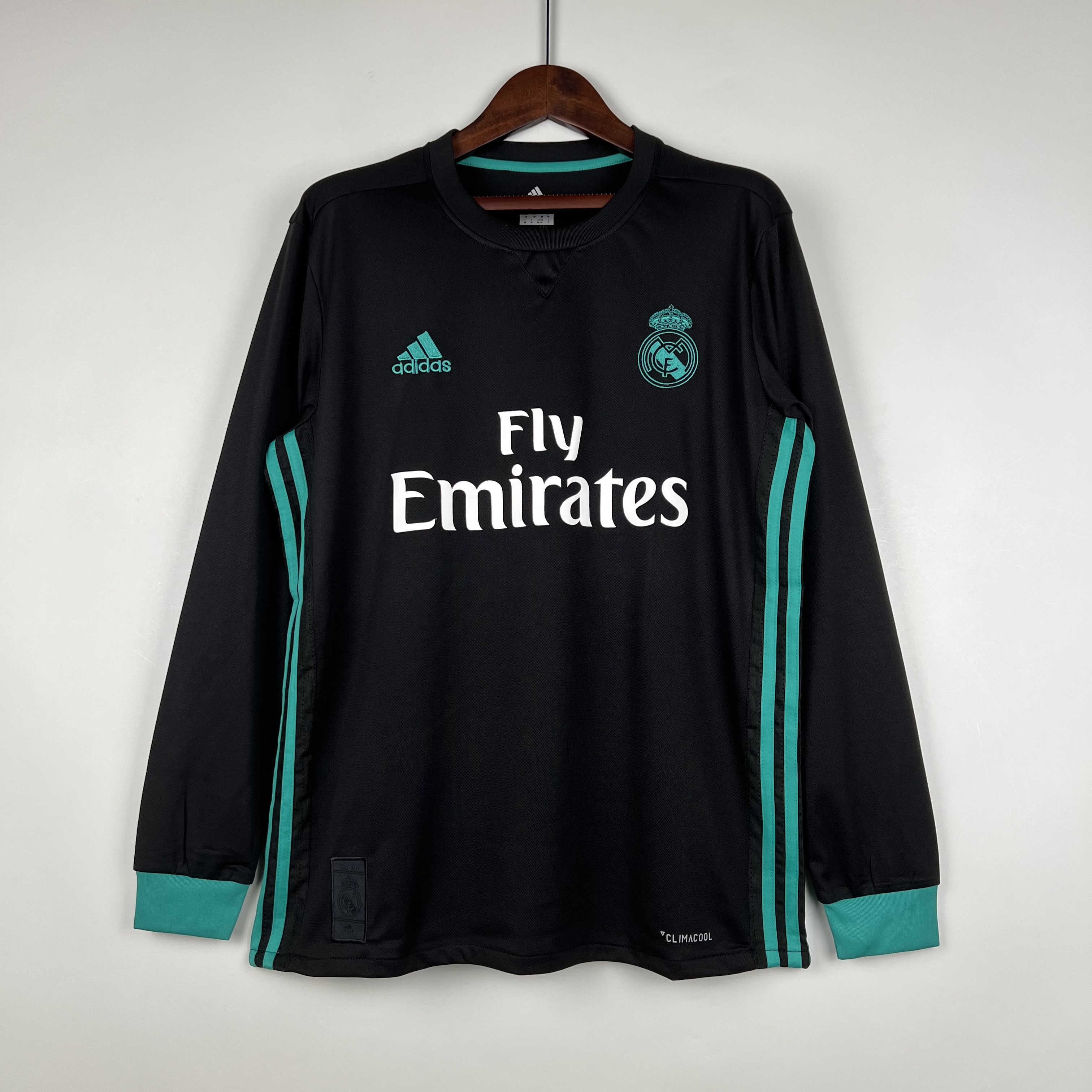 Retro  Real Mαdrid 17/18 Away Black Long Sleeves