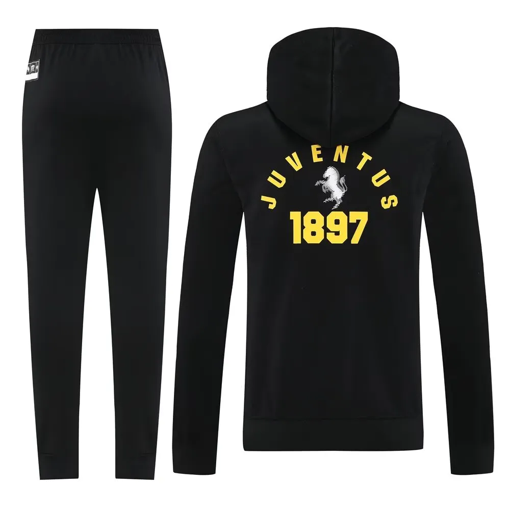 Juventus Hoodie Black Suit