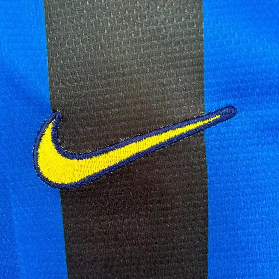 Retro  Inter Milan 1998/99 Home Long Sleeves Blue/Black