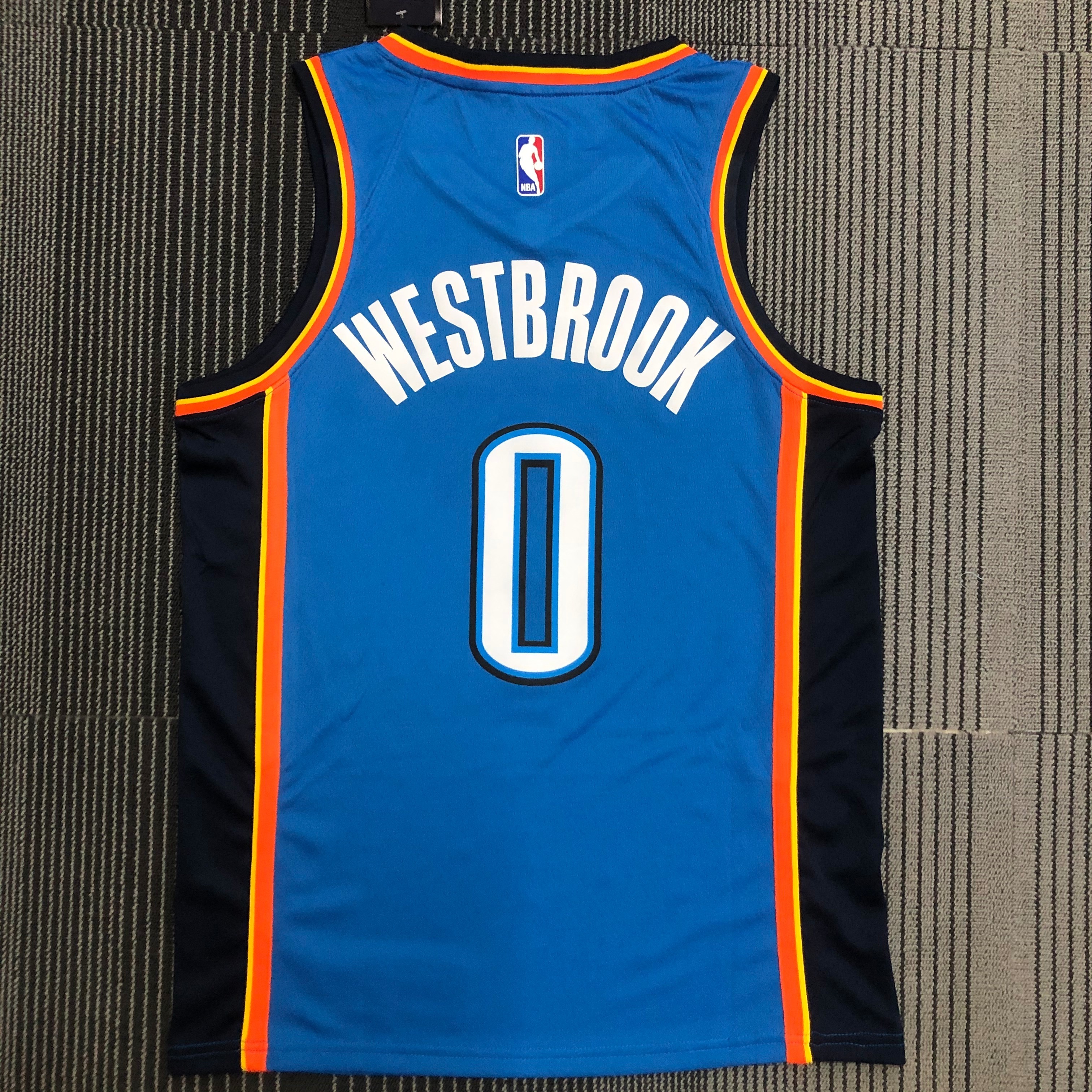 Oklahoma City Thunder Blue  No.0 Westbrook