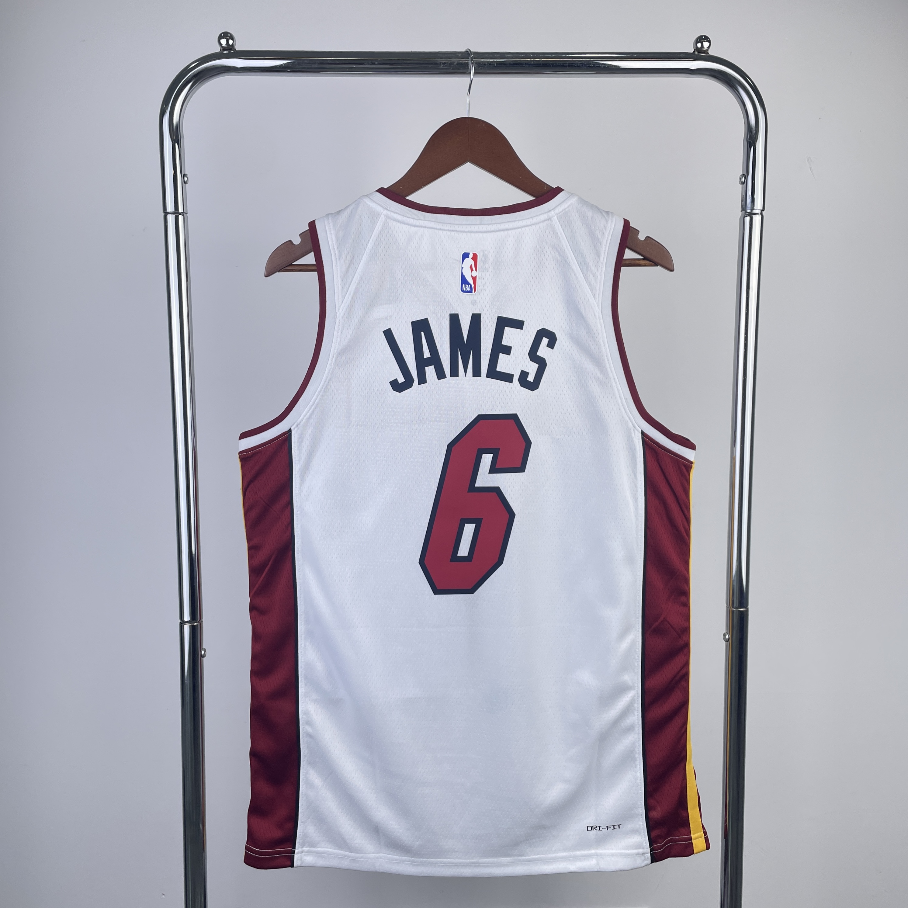 23 Season Miami Heat White  No.6 James