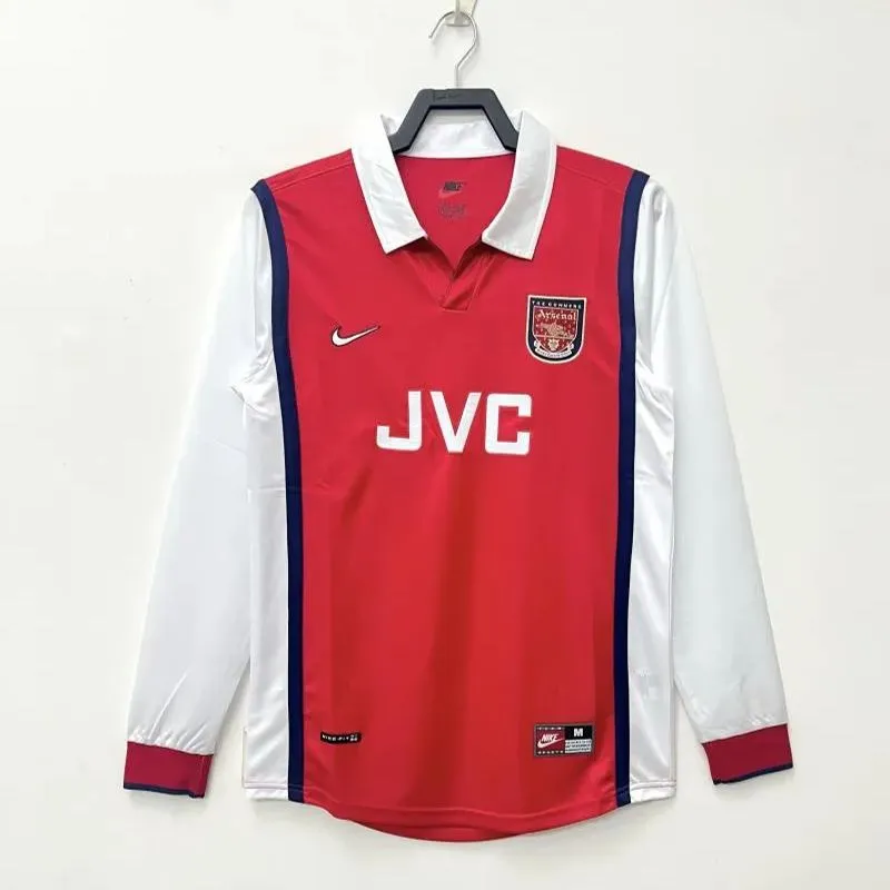 Retro 1998/99 Arsenal Home Long Sleeves S-XXL