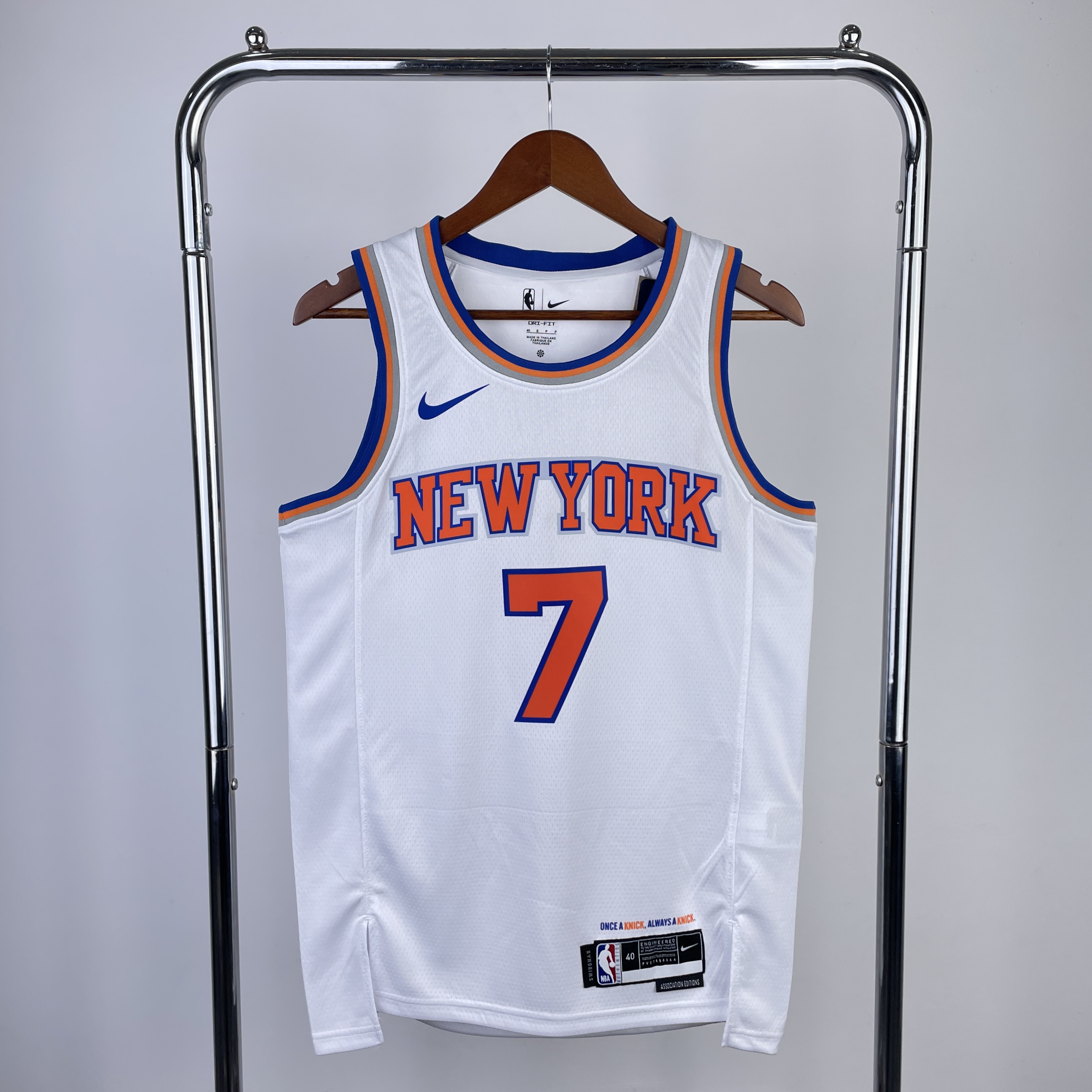 23 season Knicks White  No.7 S-XXL