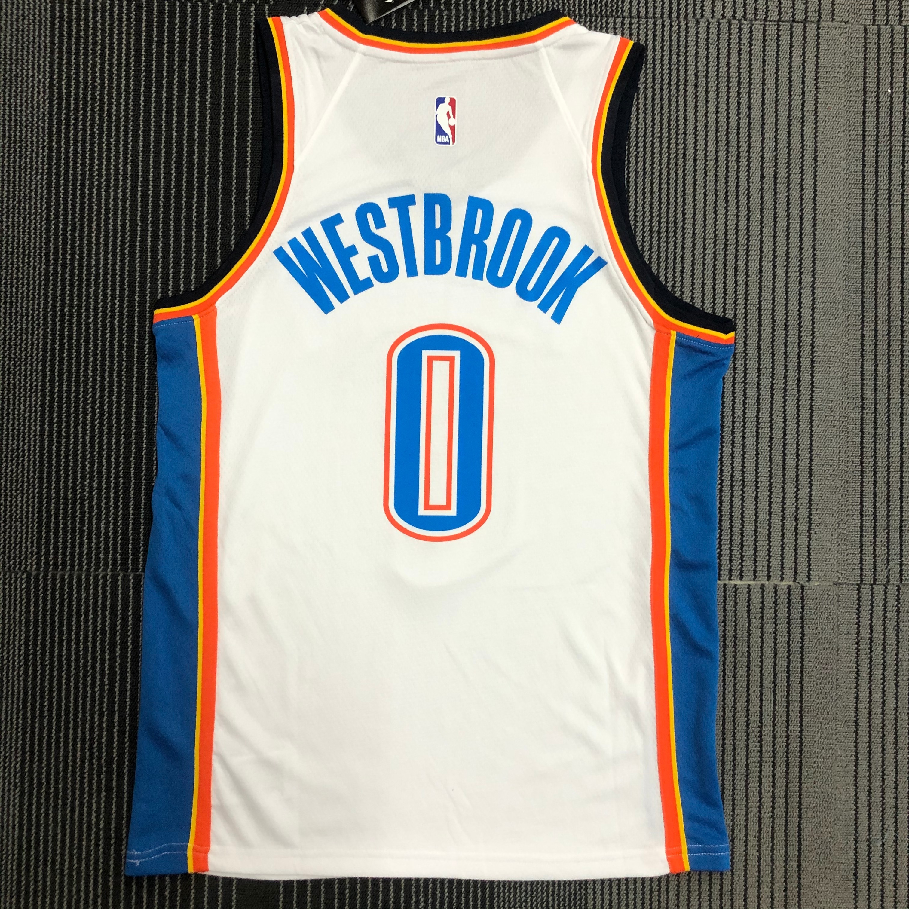 Oklahoma City Thunder White  No.0 Westbrook