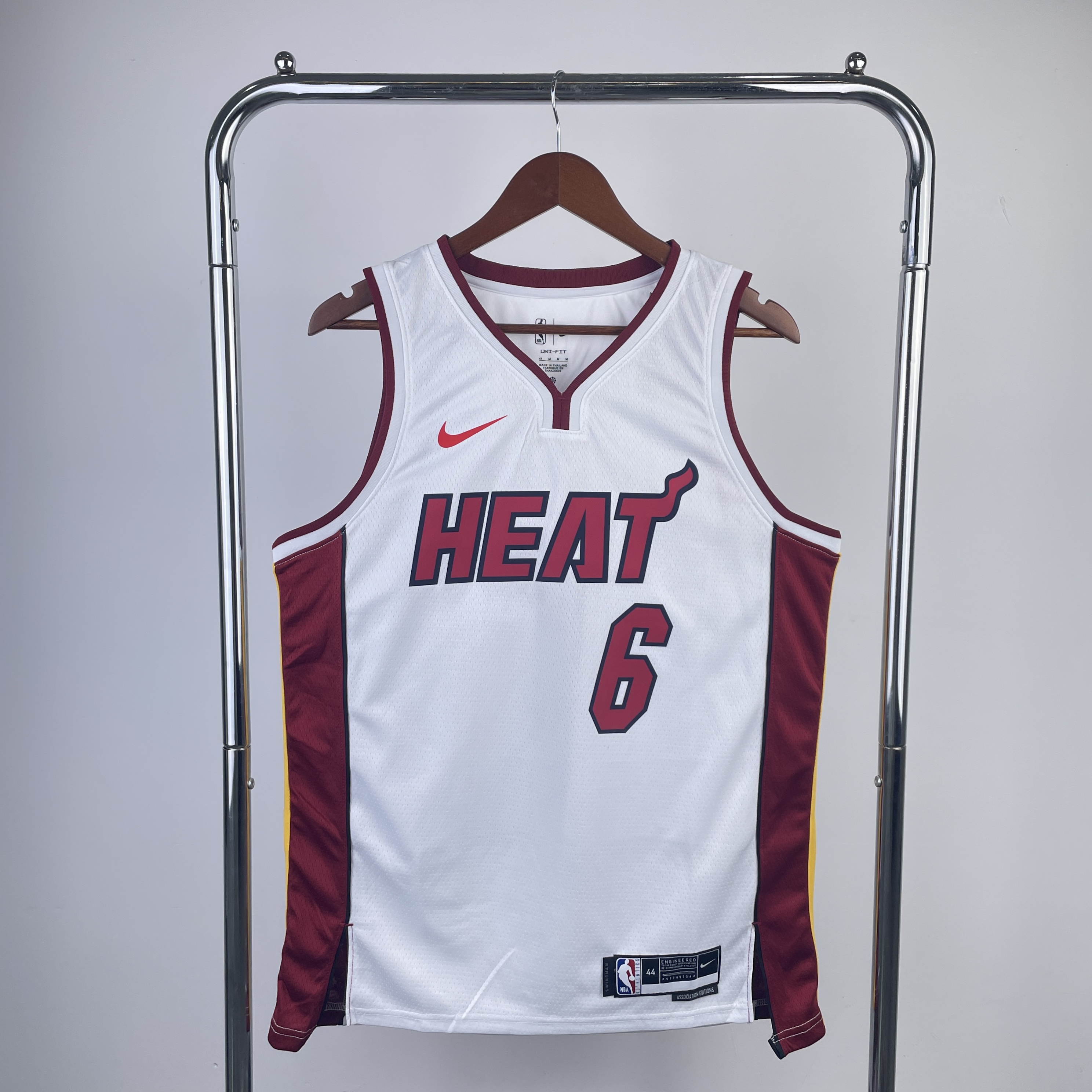 23 Season Miami Heat White  No.6 James