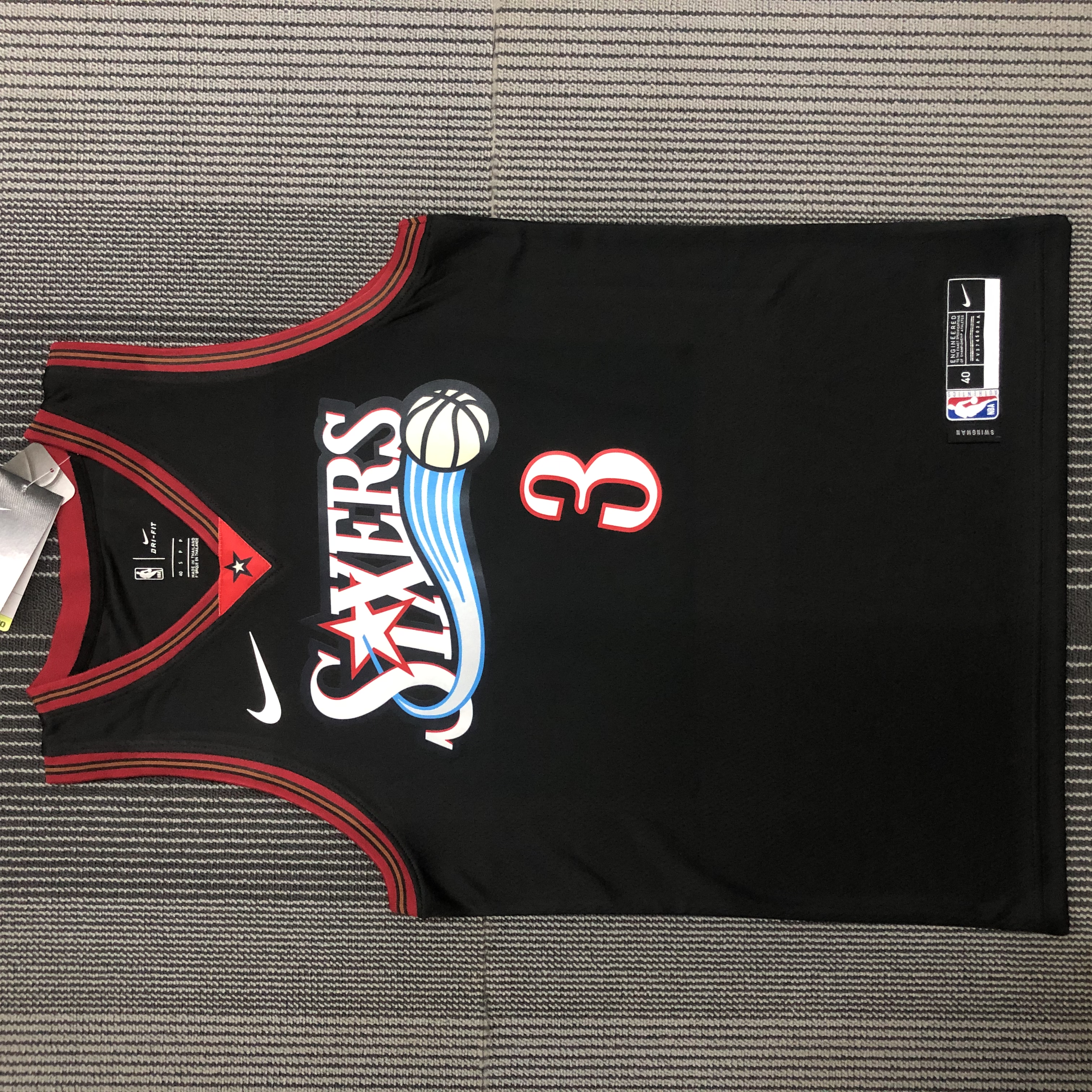 Philadelphia 76ers Retro  #3 Black
