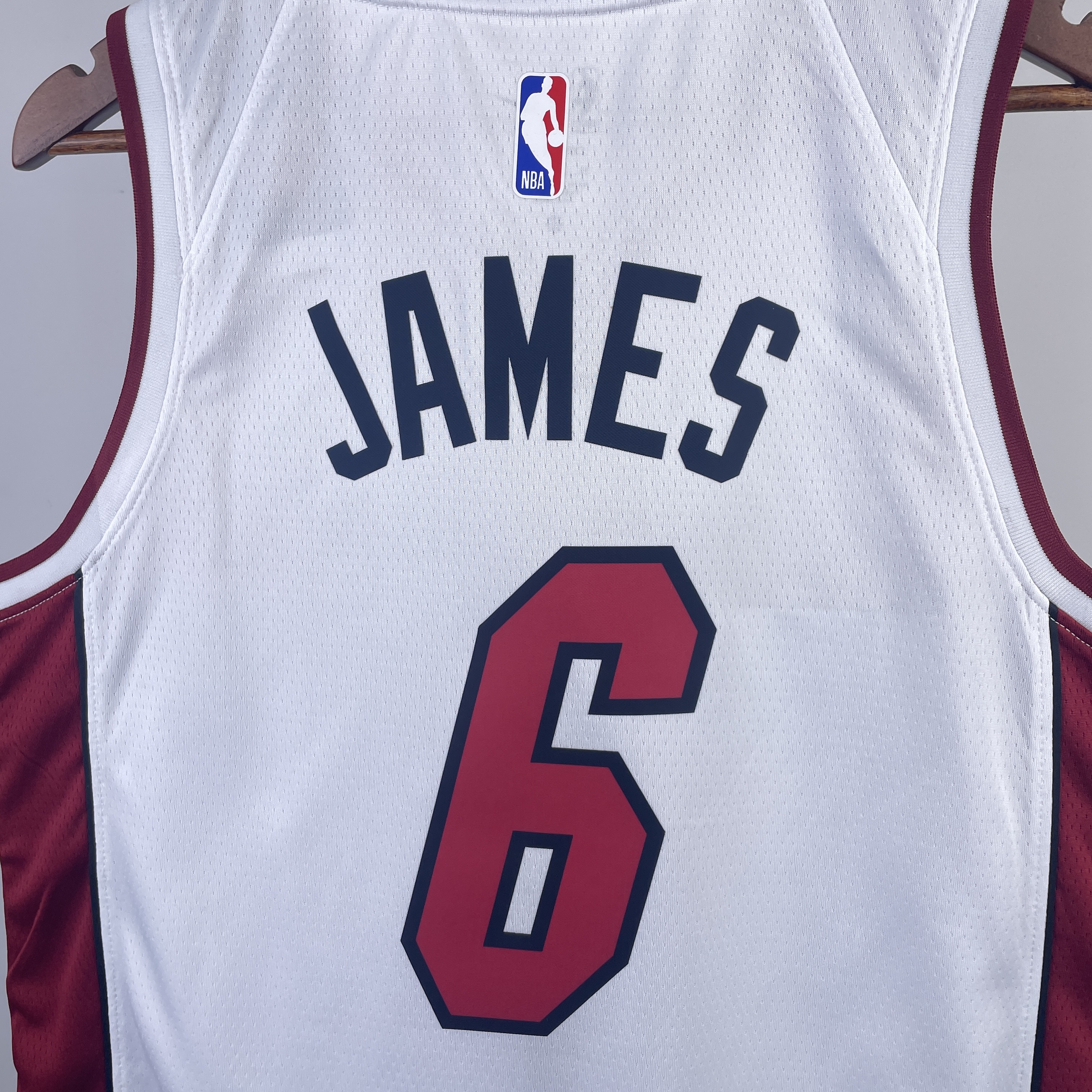 23 Season Miami Heat White  No.6 James