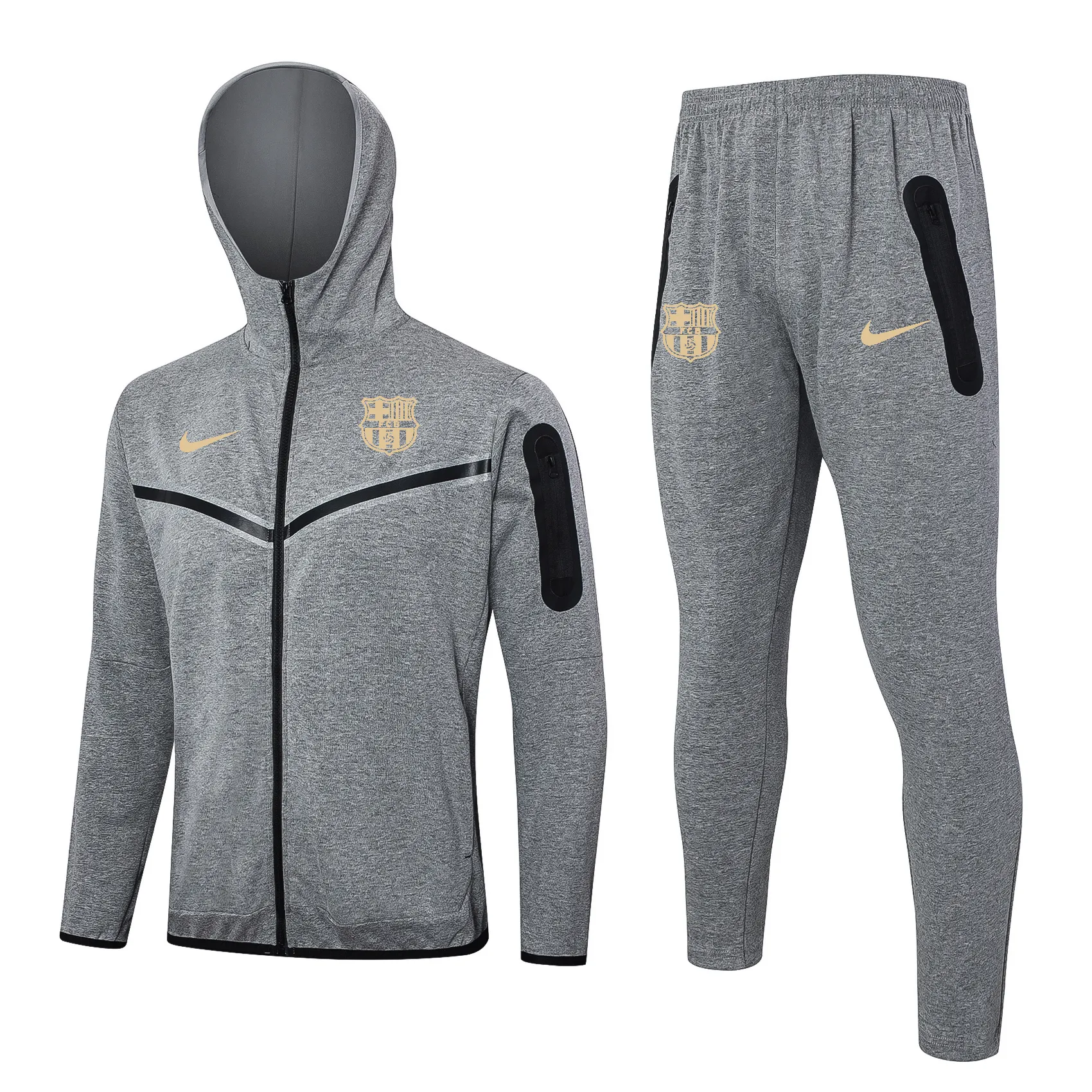 2425 Barcelona full zipper hoodie Training suit F576