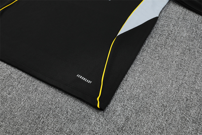 Adult 2526 Half Zipper Training Suit Black