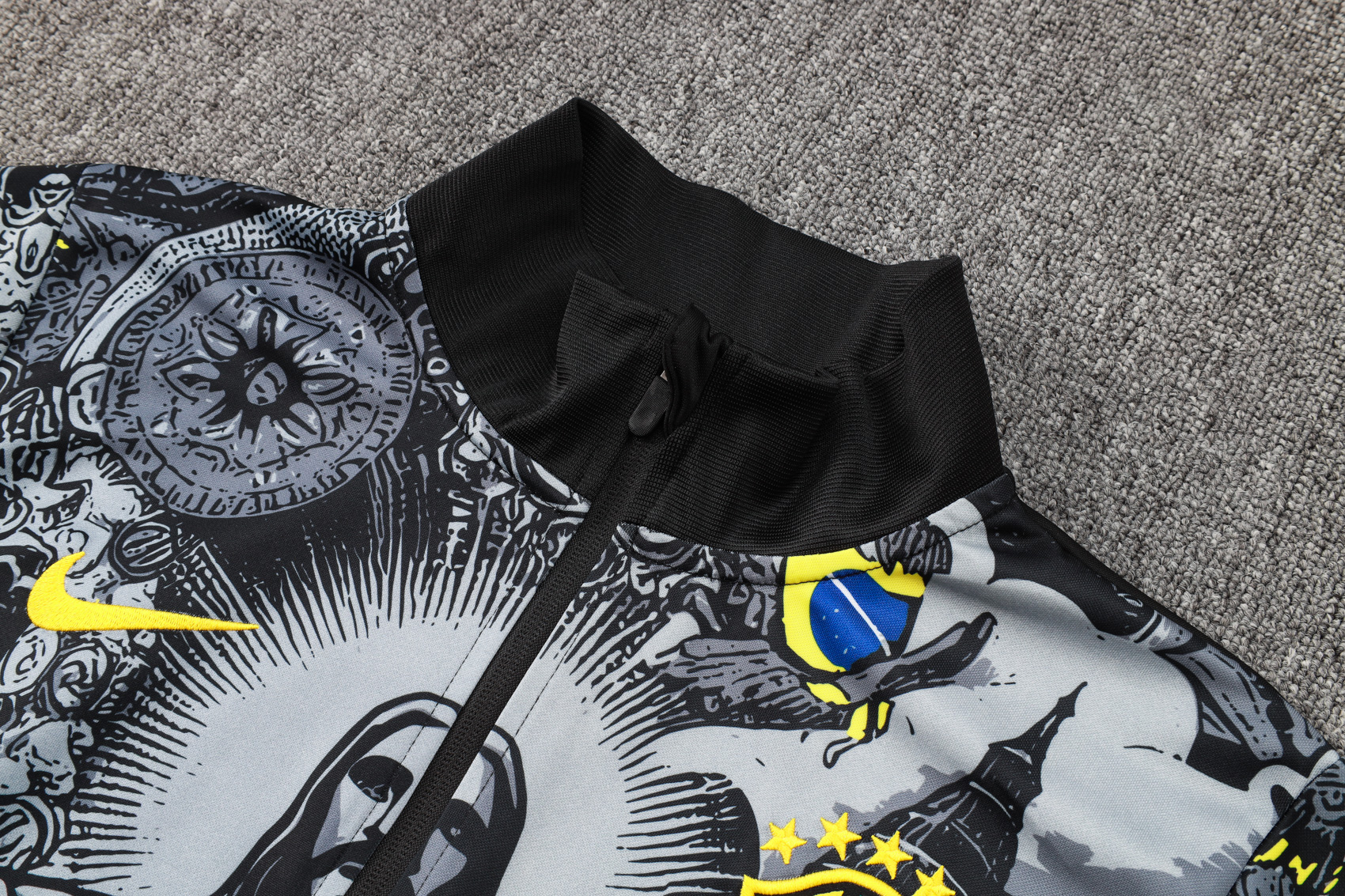 Adult / Kids Brasil 24/25 Full zipper training suit Black