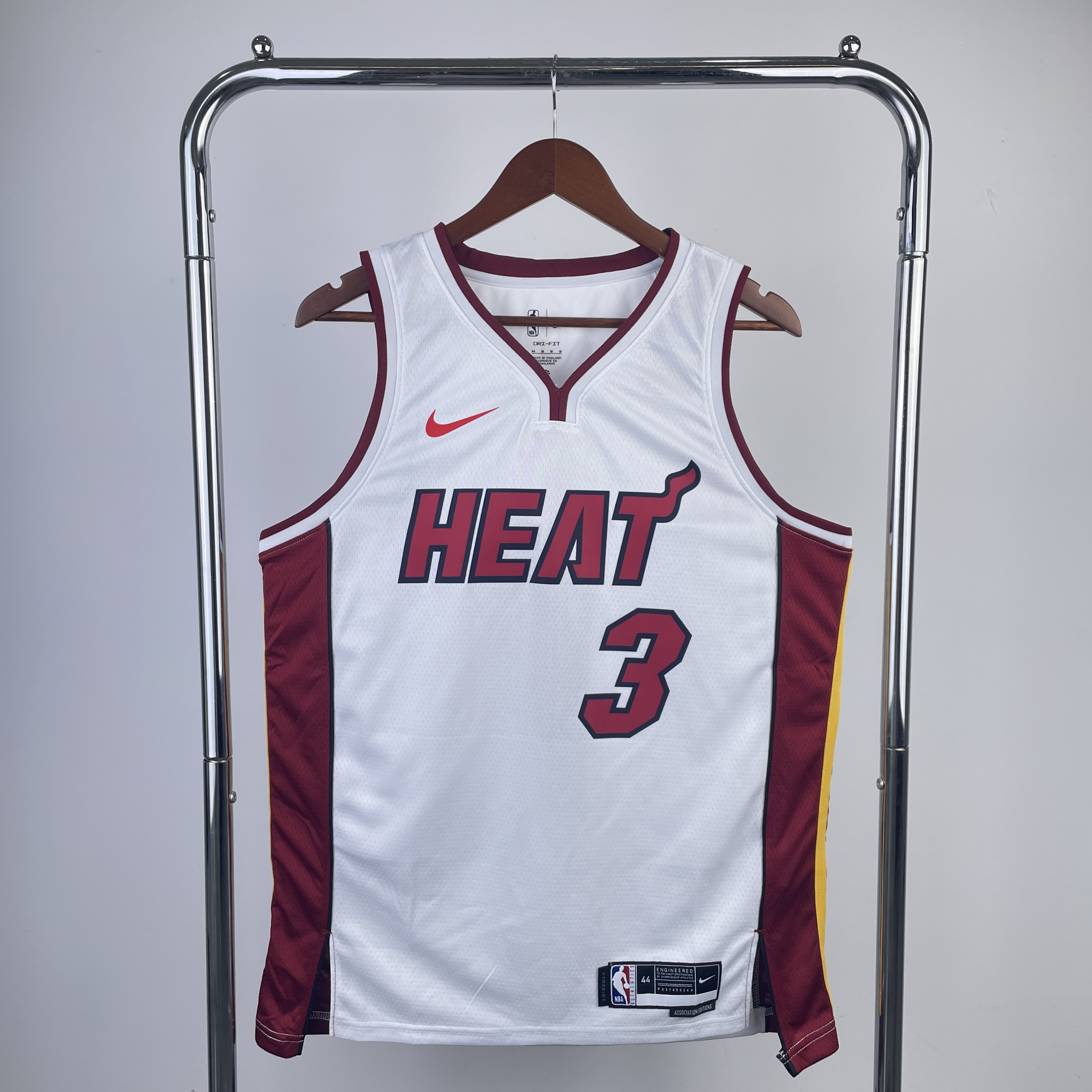 23 Season Miami Heat White  No.3 Wade