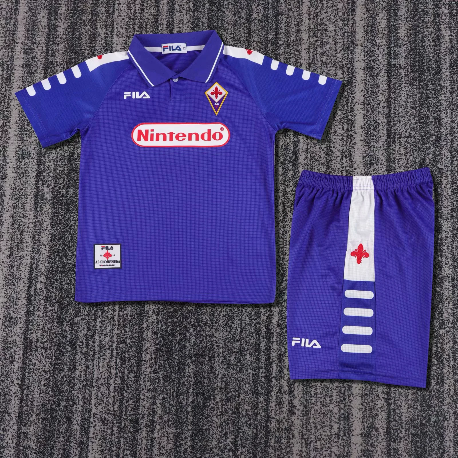 Kids Retro Kit Fiorentina 98-99 Home