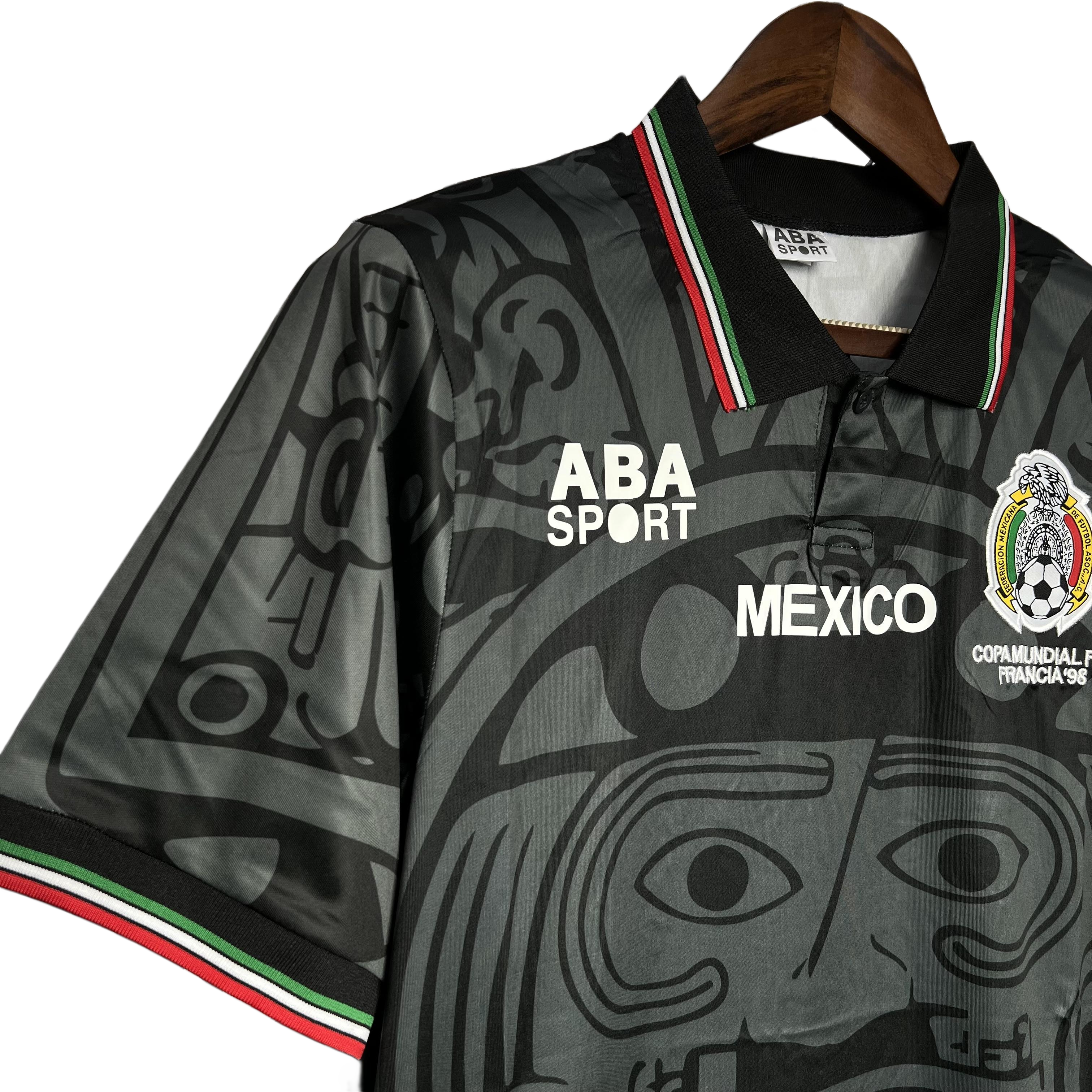 Retro Mexico 1998 Black  S-XXL
