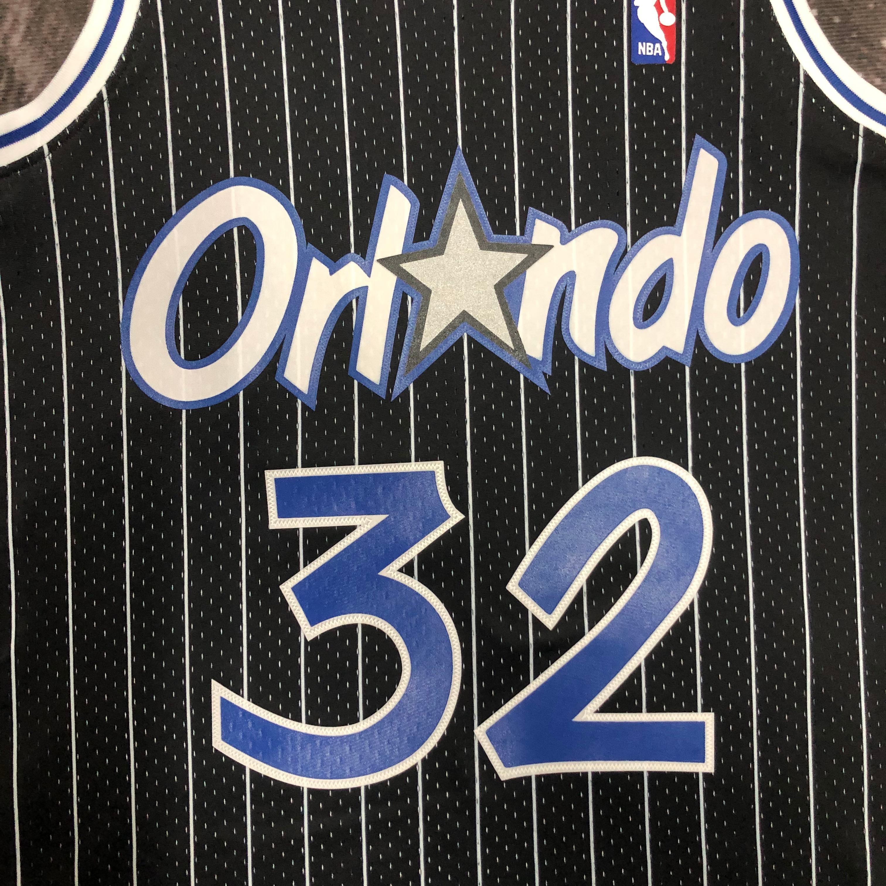 MN Heat Press Retro: ORLANDO MAGIC Black No.32