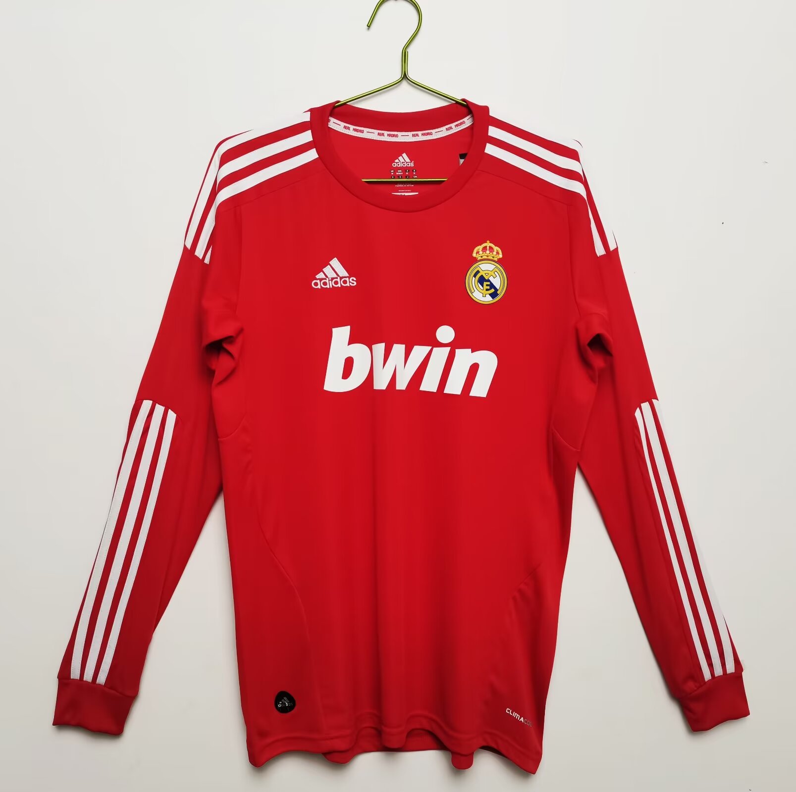 Retro  Real Mαdrid 11/12 Third Red Long Sleeves
