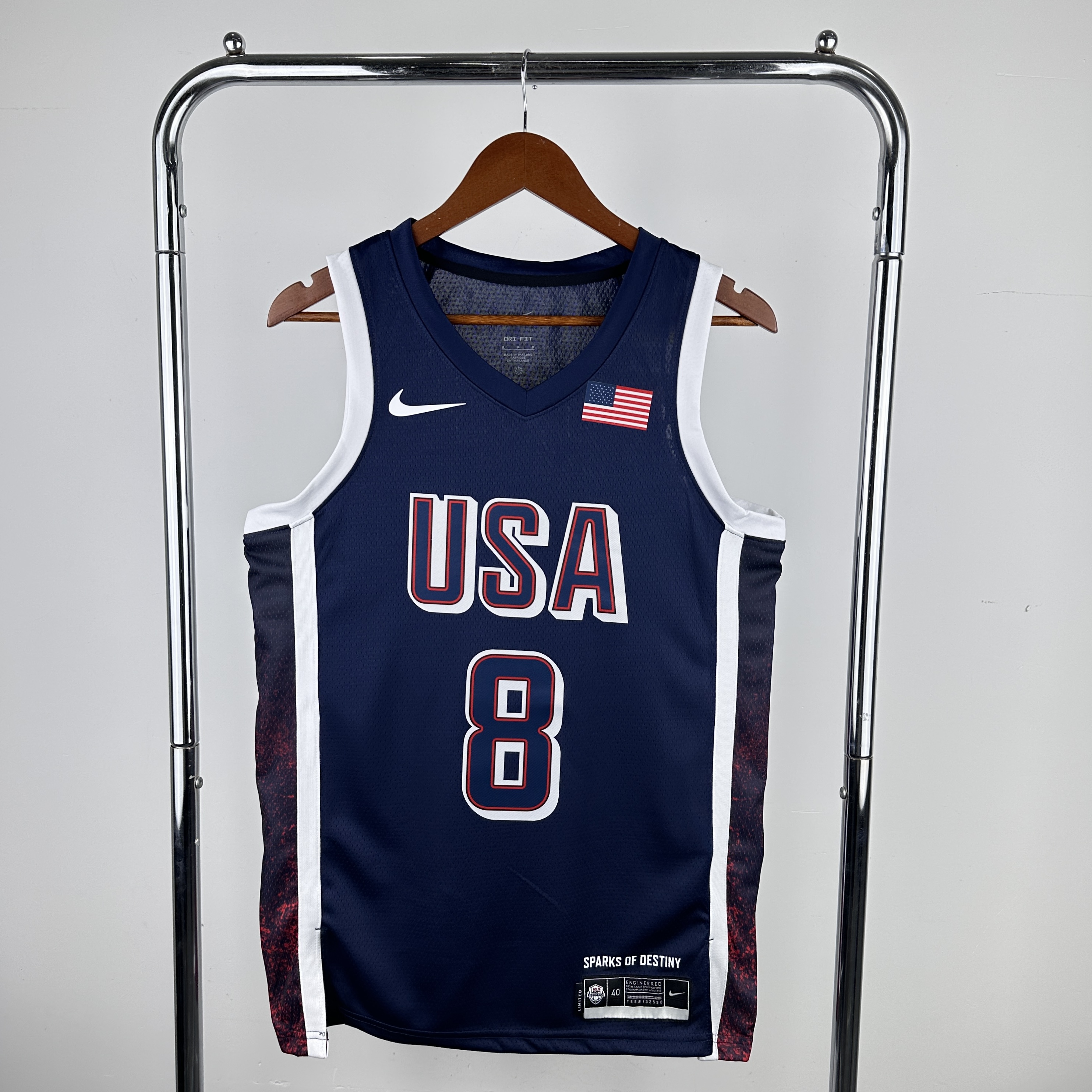 2024 Olympic Basketball USA Blue No.8 Leonard