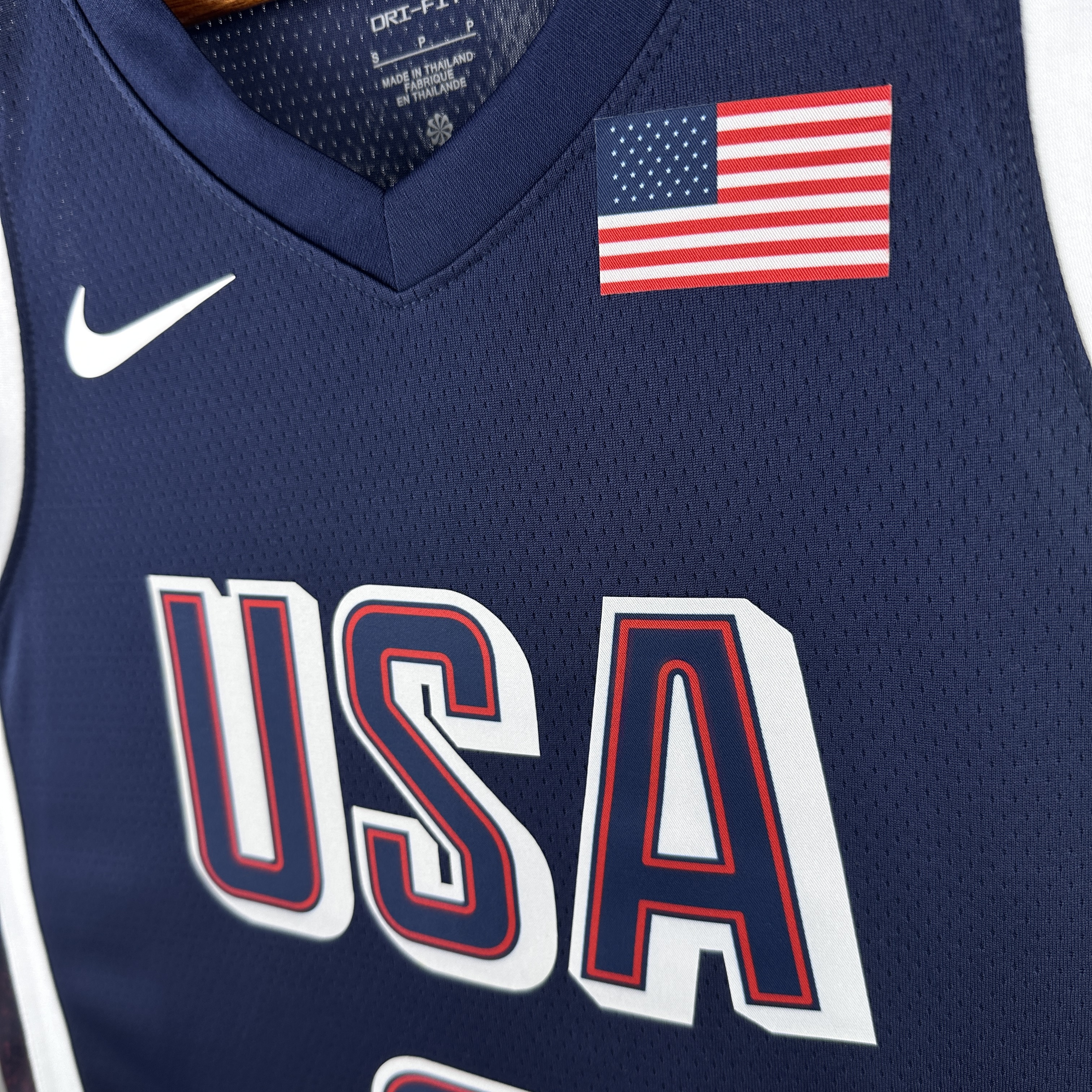 2024 Olympic Basketball USA Blue No.4 Curry