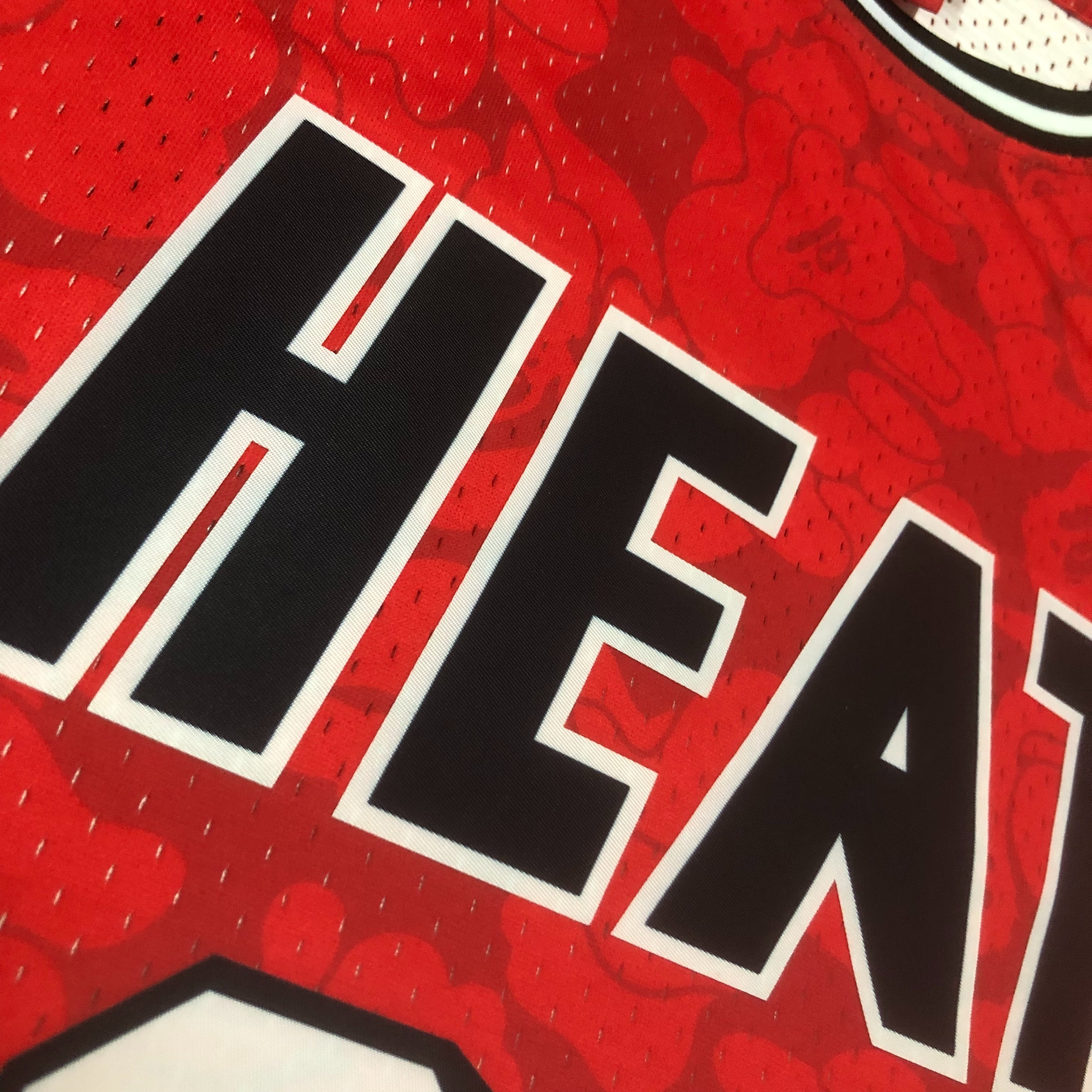 MN Heat Press Retro: Miami Heat & BAPE Red