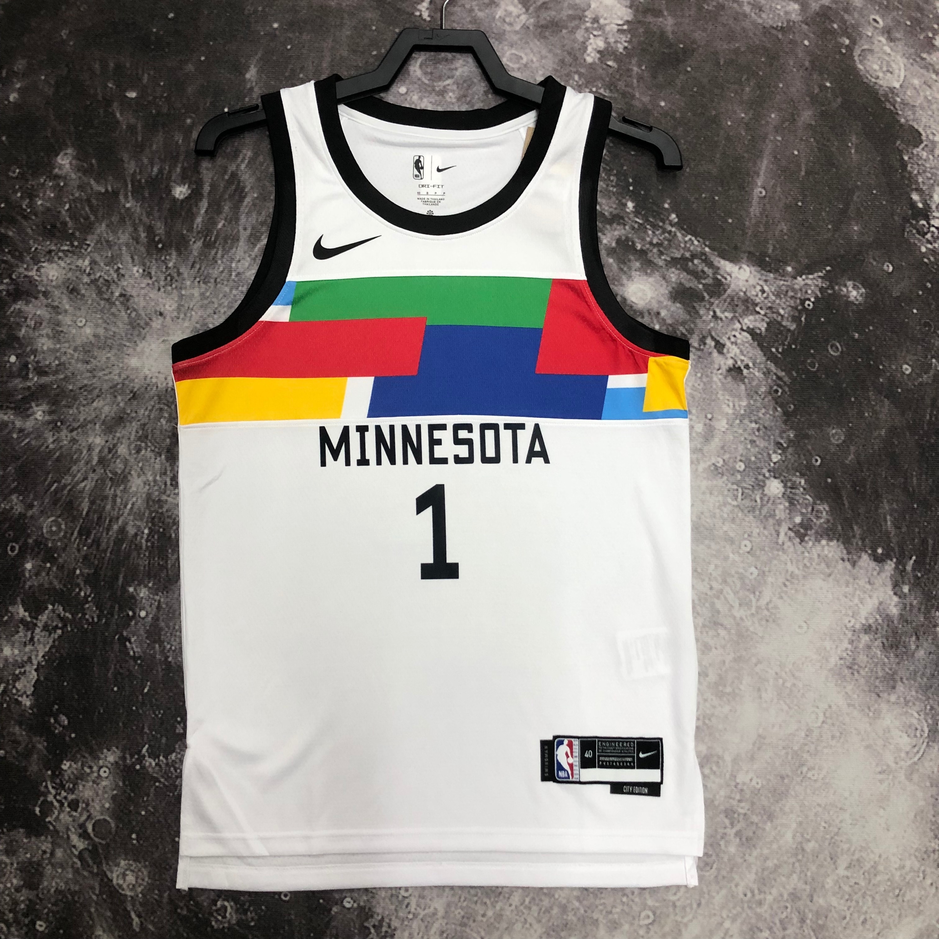 23 SEASON MINNESOTA TIMBERWOLVES CITY VERSION  NO.1 EDWARDS