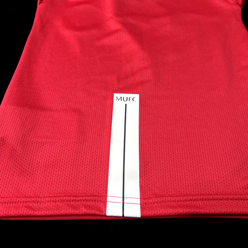 Kids Retro Manchester United 2007/08 Home Red