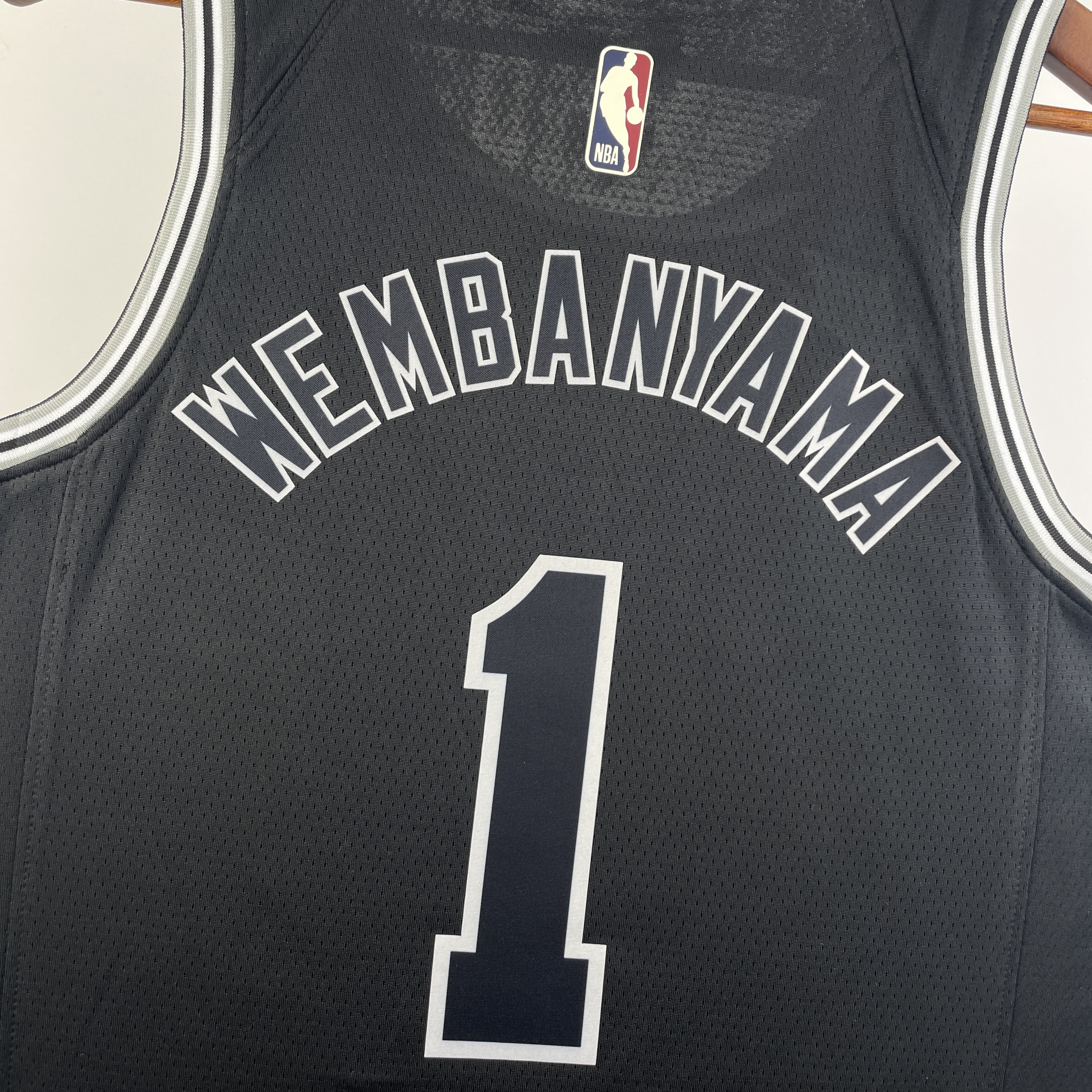 23 Season SAN ANTONIO SPURS Black  #1 WEMBANYAMA