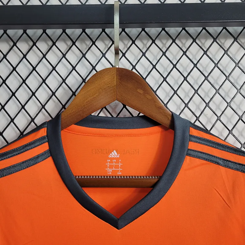 Retro  Real Mαdrid 13/14 Third Long Sleeves Orange