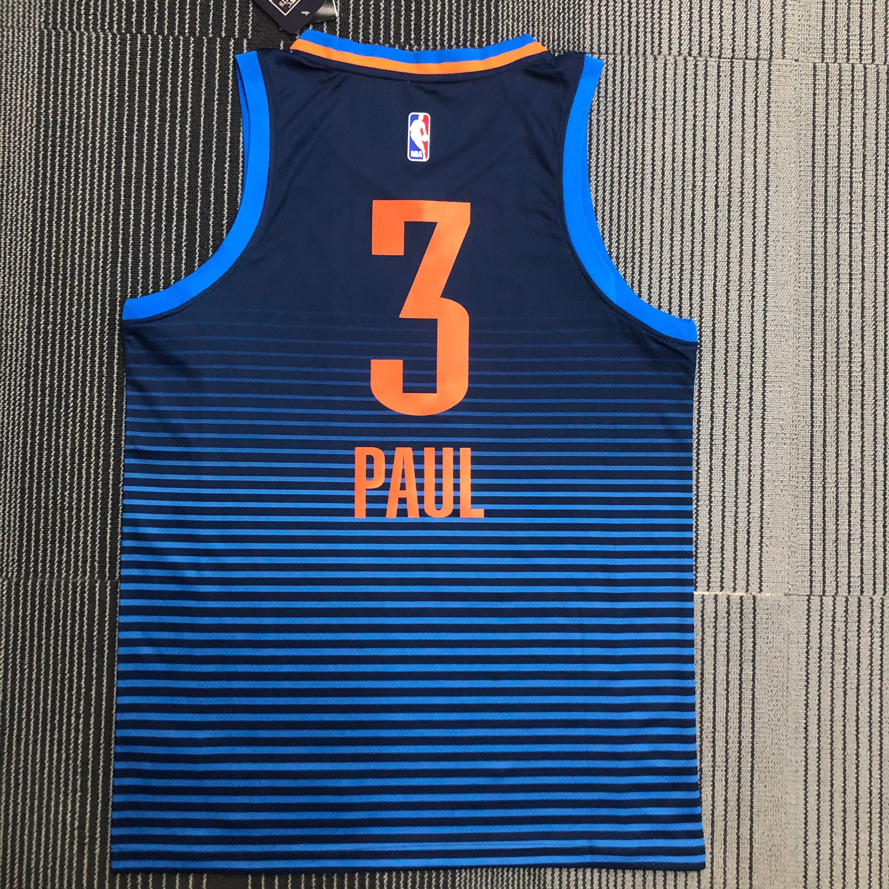Oklahoma City Thunder Blue STRIPE  No.3 Paul