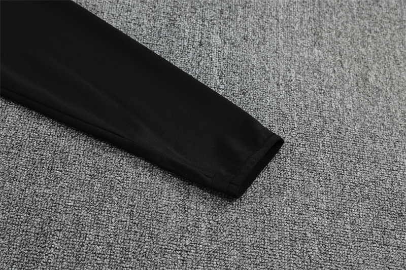 Adult 2526 Half Zipper Training Suit Black