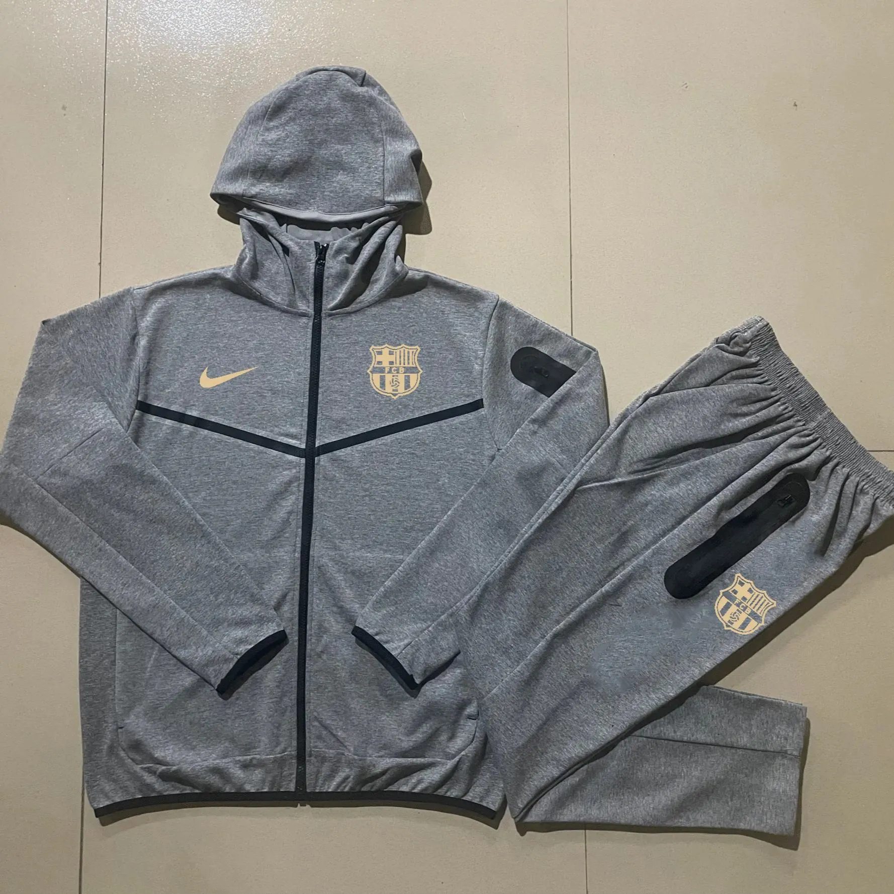 2425 Barcelona full zipper hoodie Training suit F576