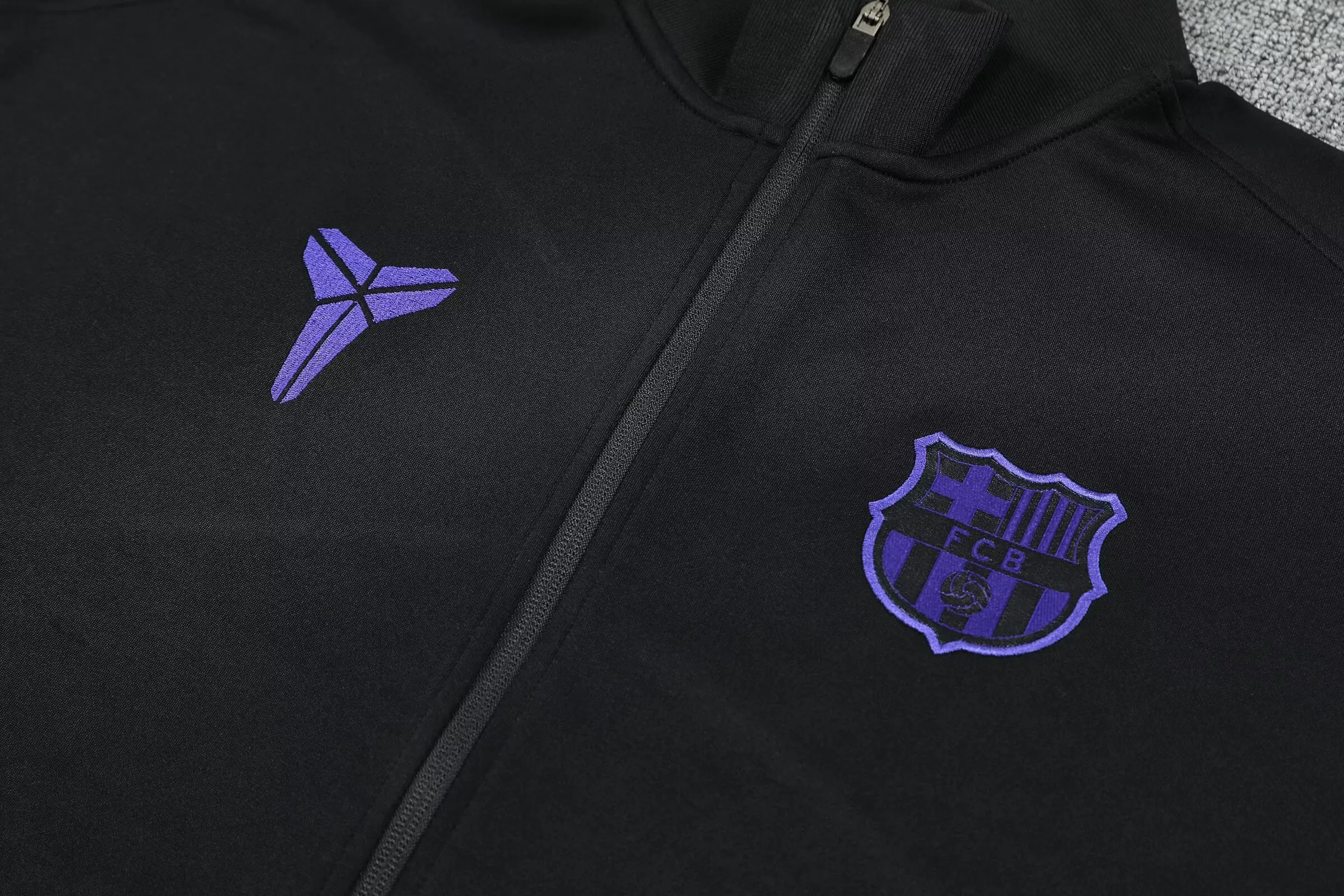 Barcelona 2425 full zipper Training Suit Black