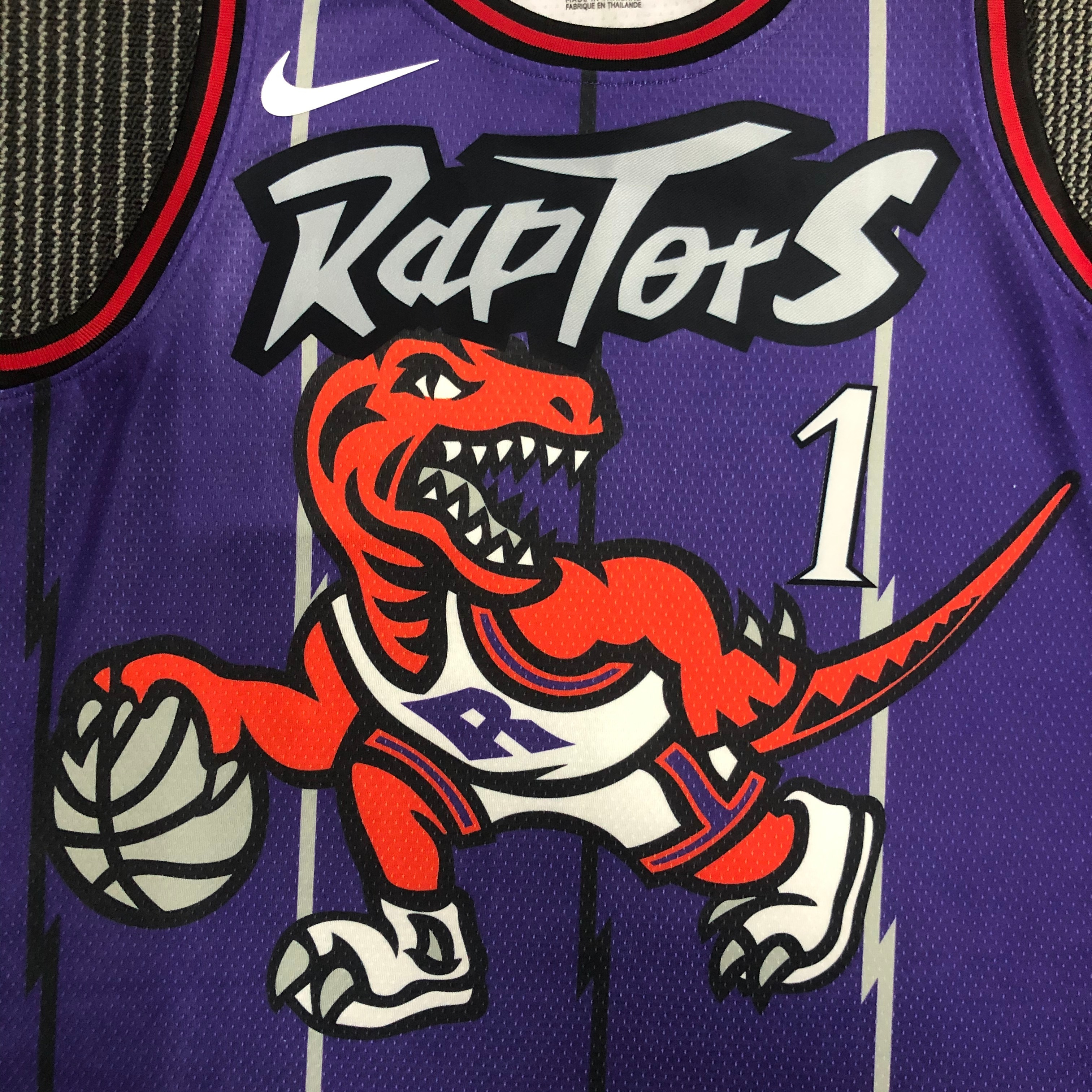 Toronto Raptors Purple  No.1 McGrady