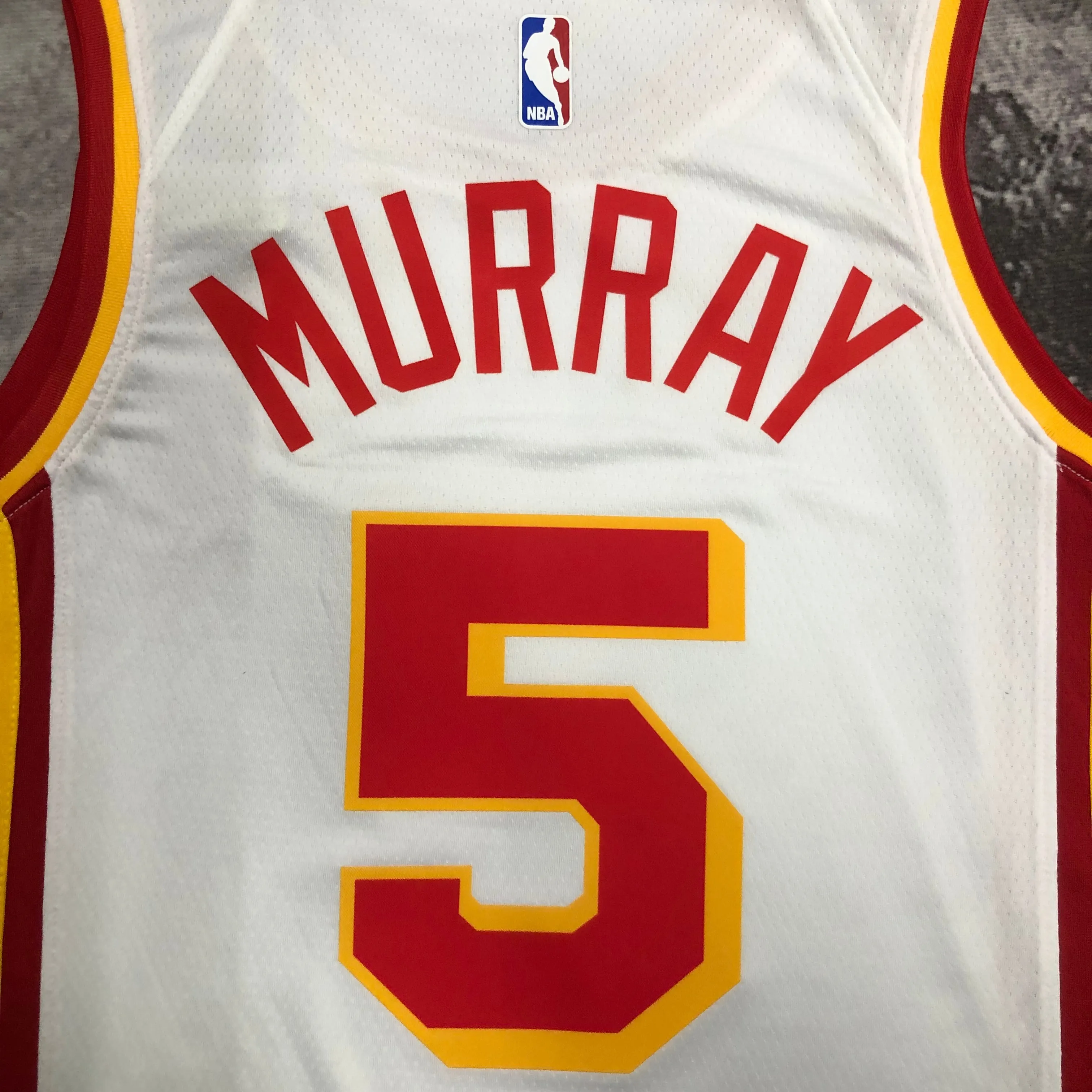Atlanta Hawks White  #5 Murray