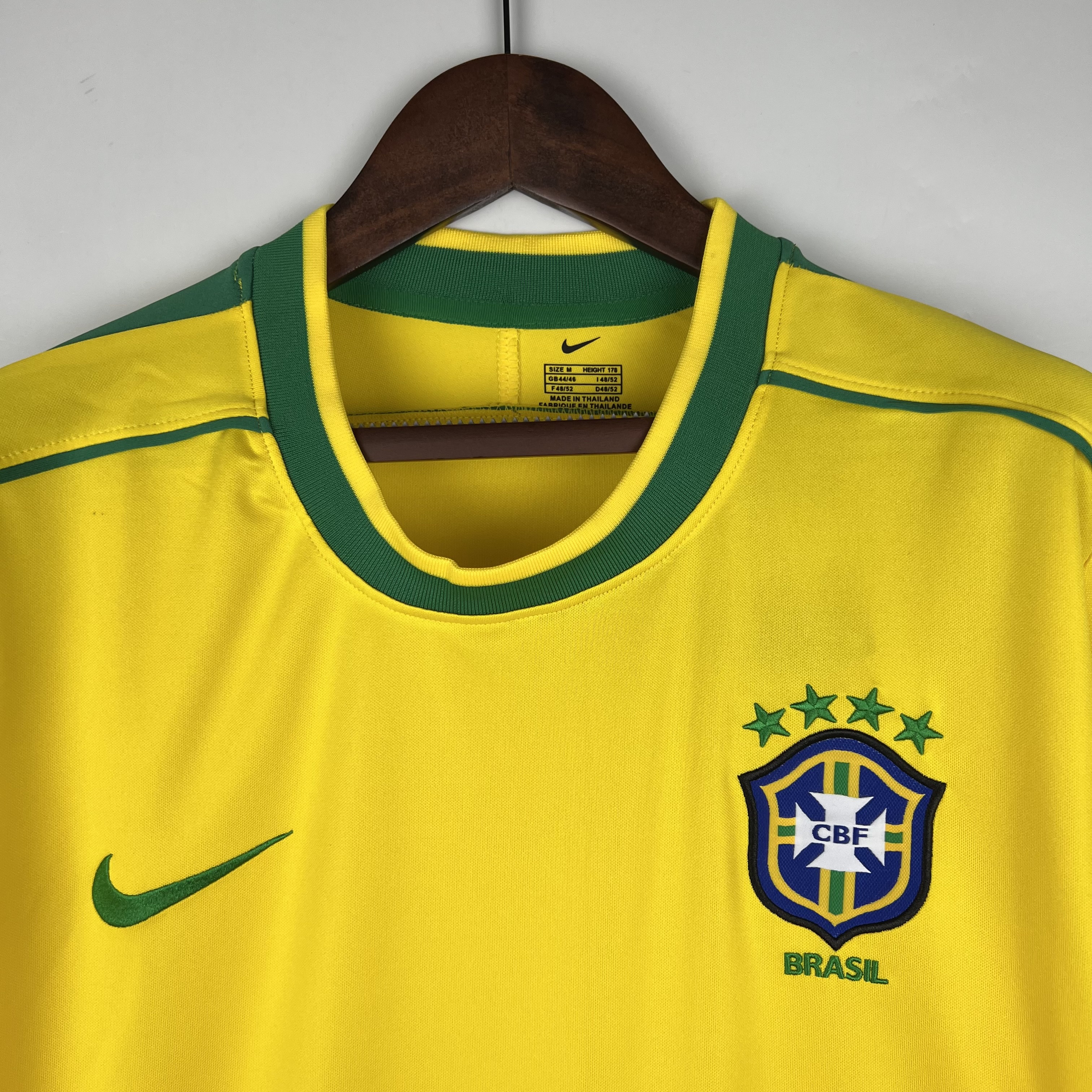 Retro 1998 Brasil Home Long Sleeves size S-XXL