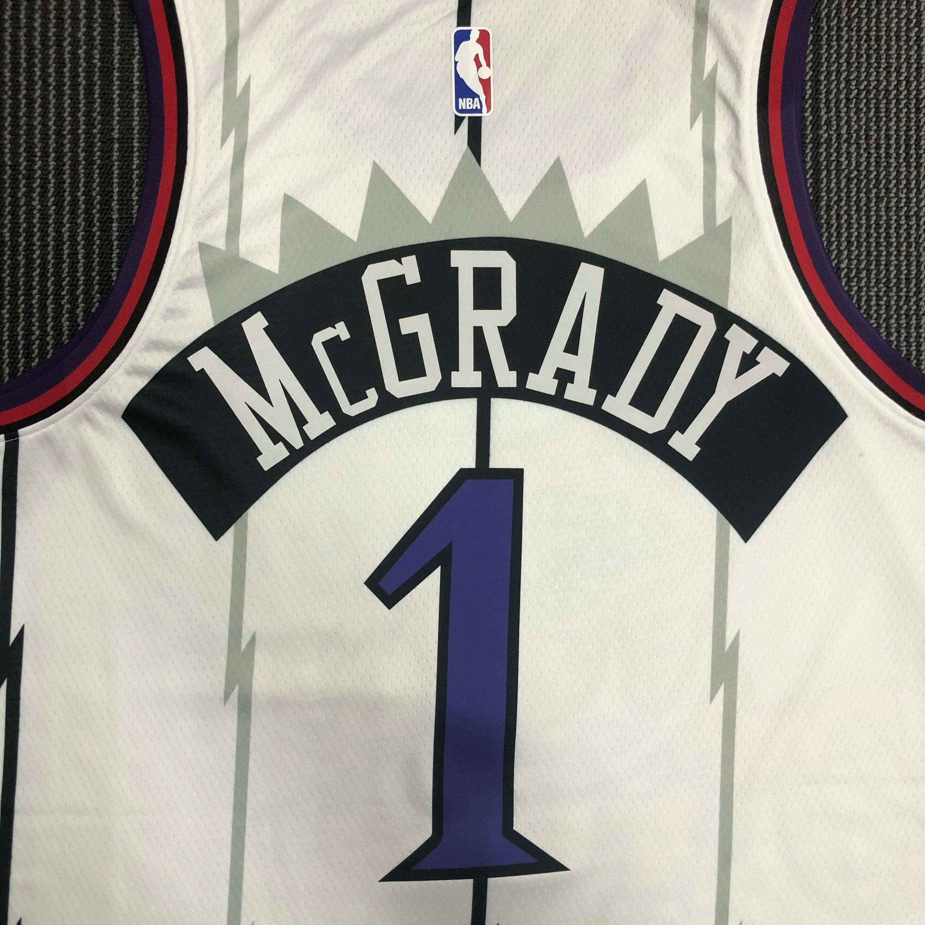 Toronto Raptors White  No.1 McGrady