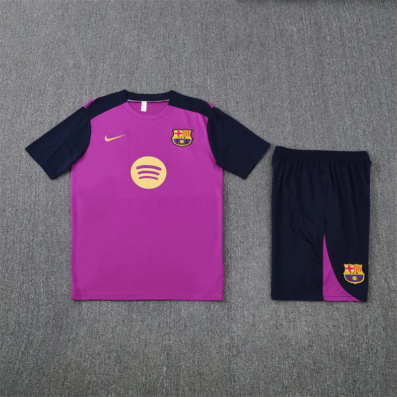 Adult/ Kids Barcelona 25/26 Short Sleeves Training suit 801