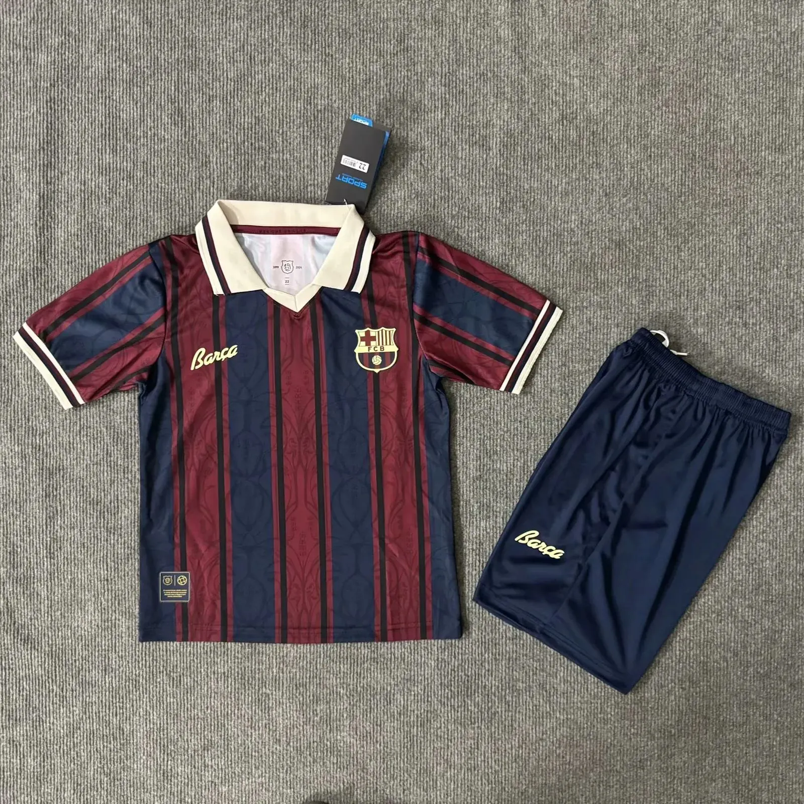 Kids Barcelona 25/26 125th Anniversary Kit 16-28
