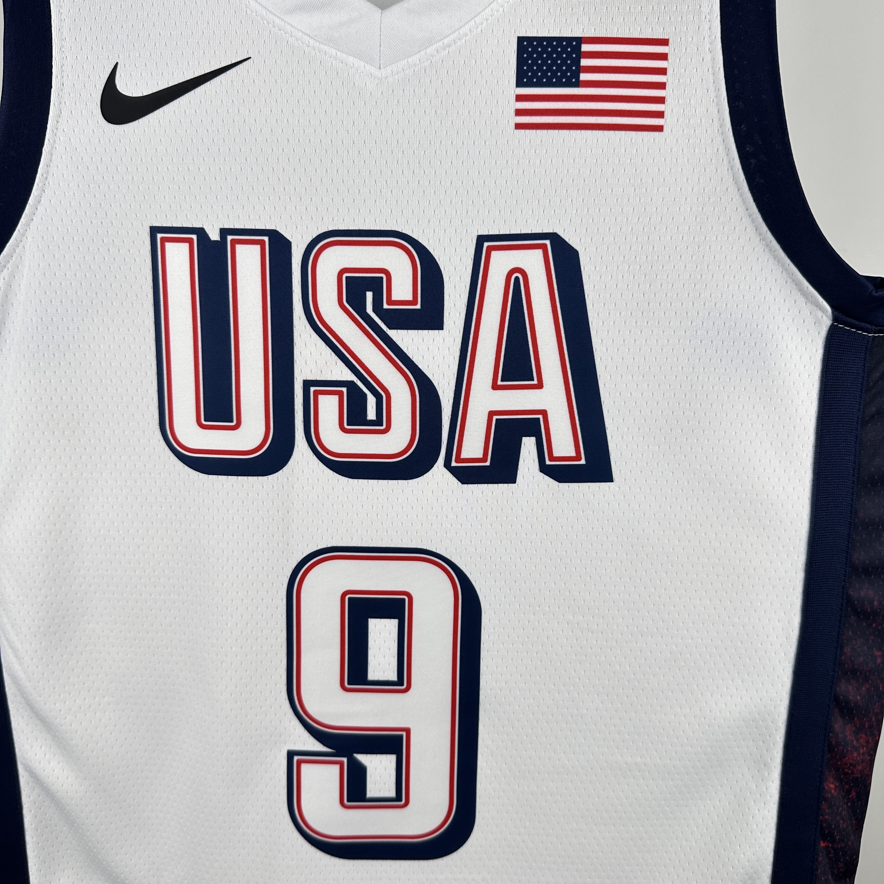 2024 Olympic Basketball USA White No.9 Haliburton