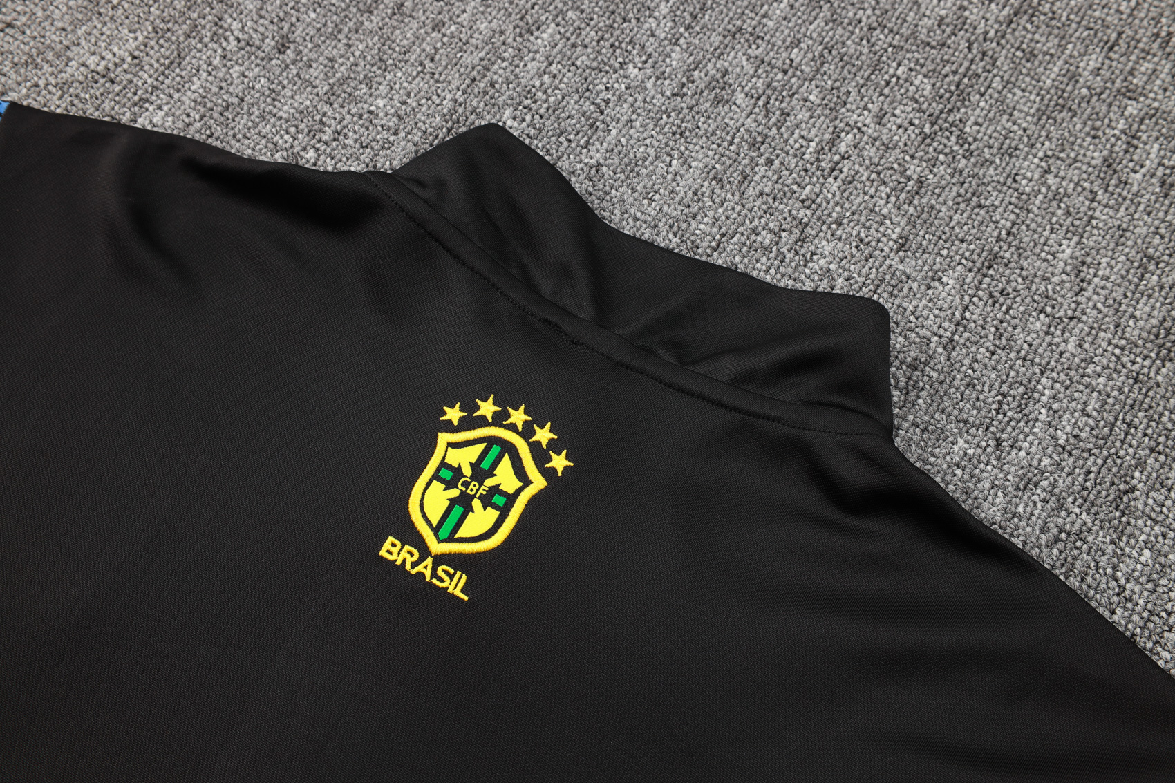 Adult / Kids Brasil 24/25 Half zipper training suit Blue