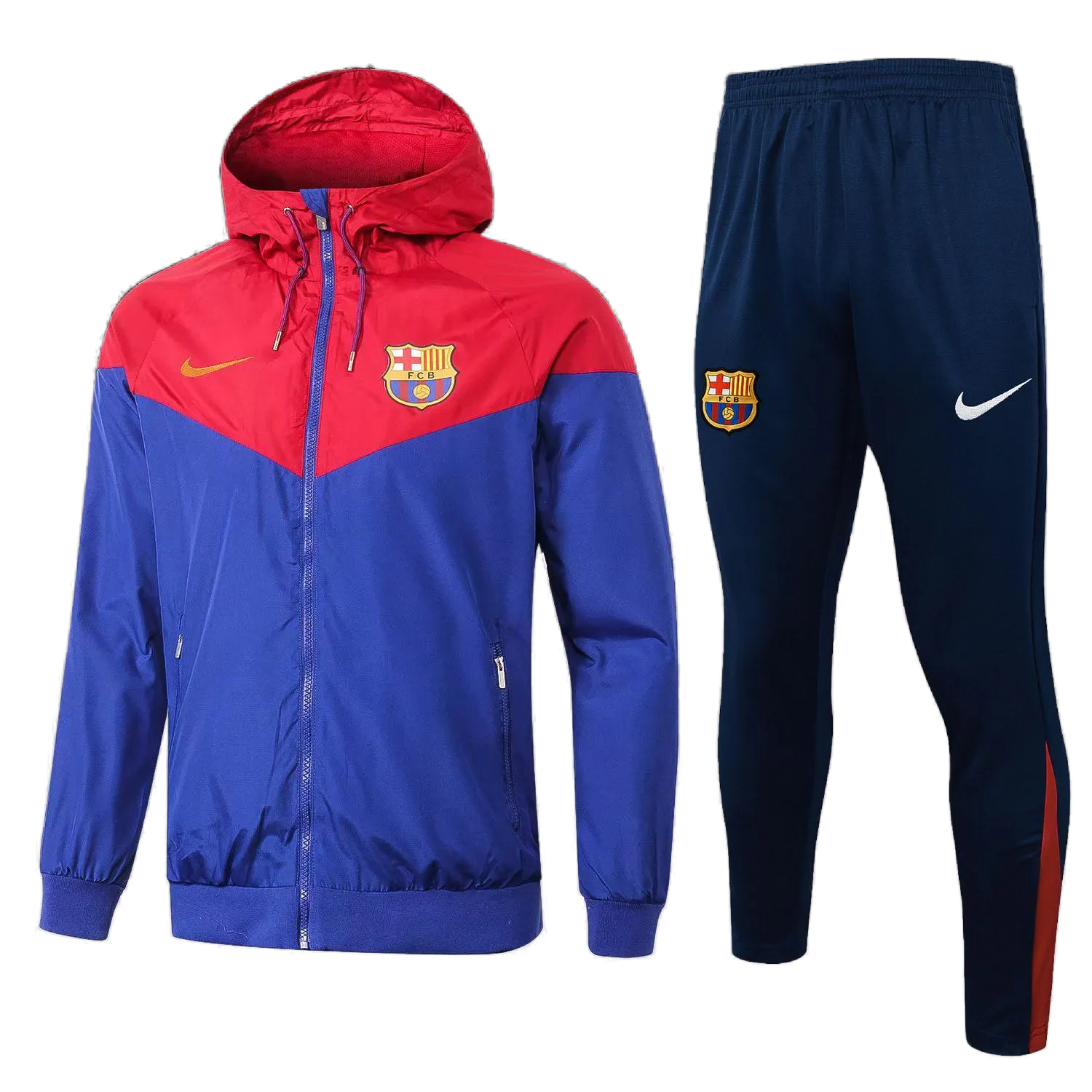 2425 Barcelona half zipper hoodie Training suit G266 Windbreaker