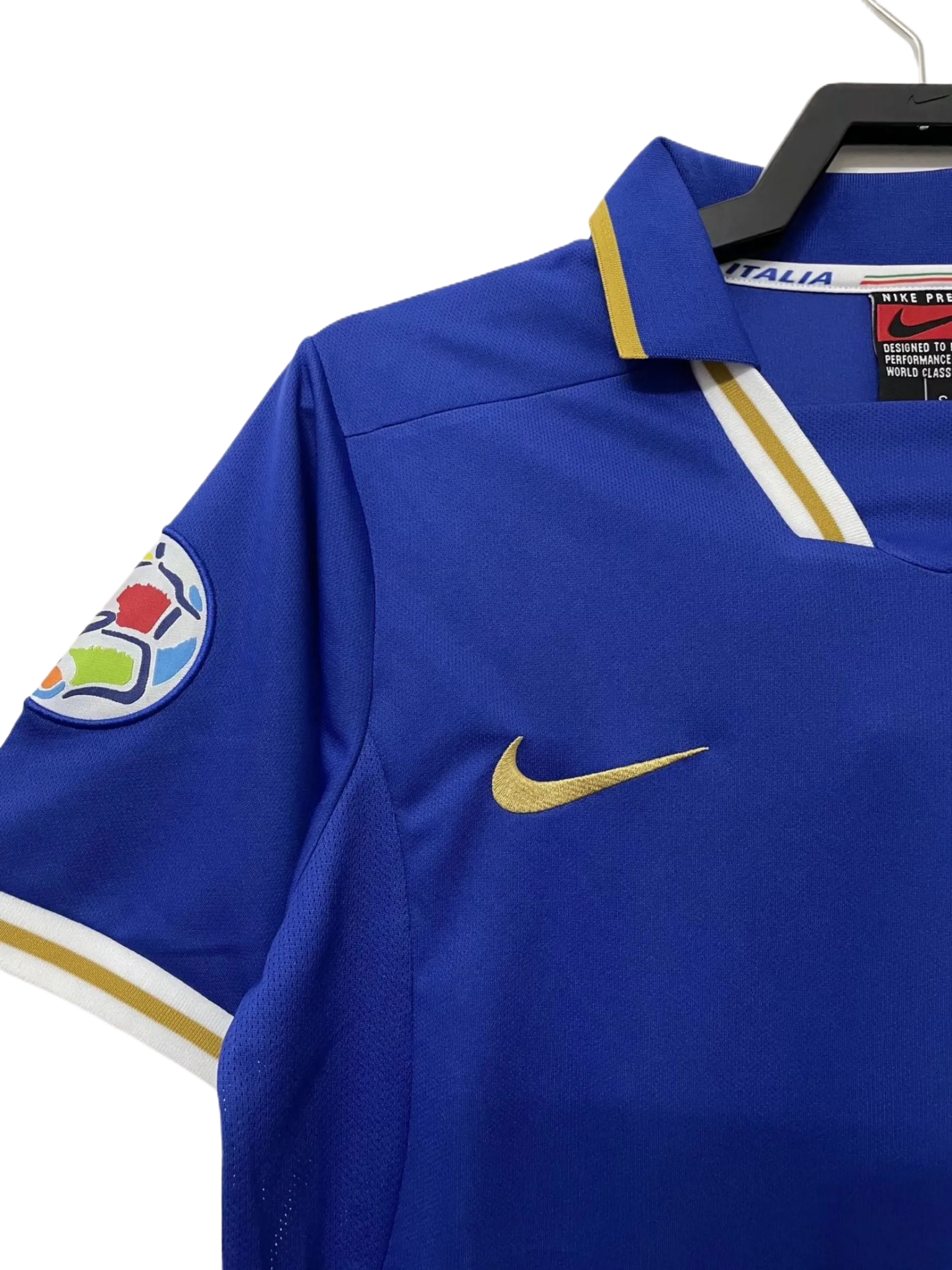 Retro  Italy 1996 Home Blue with badges