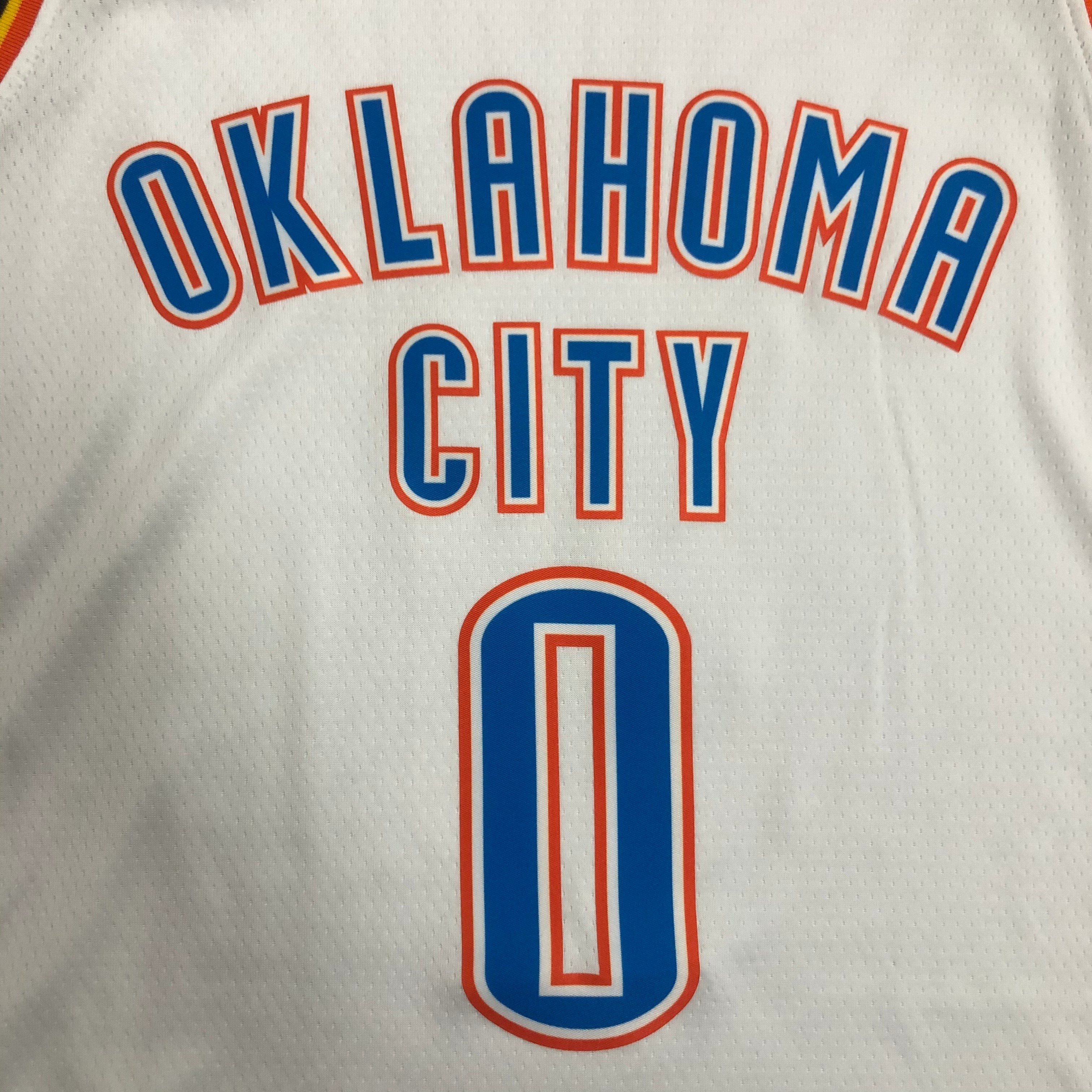 Oklahoma City Thunder White  No.0 Westbrook